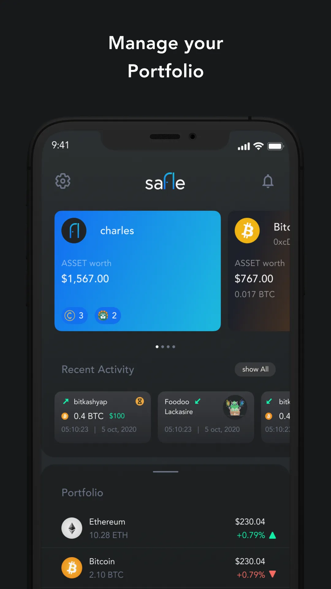 Safle - Web3 Wallet | Indus Appstore | Screenshot