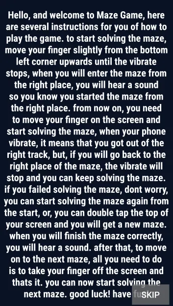 The Maze - Accessible Game | Indus Appstore | Screenshot