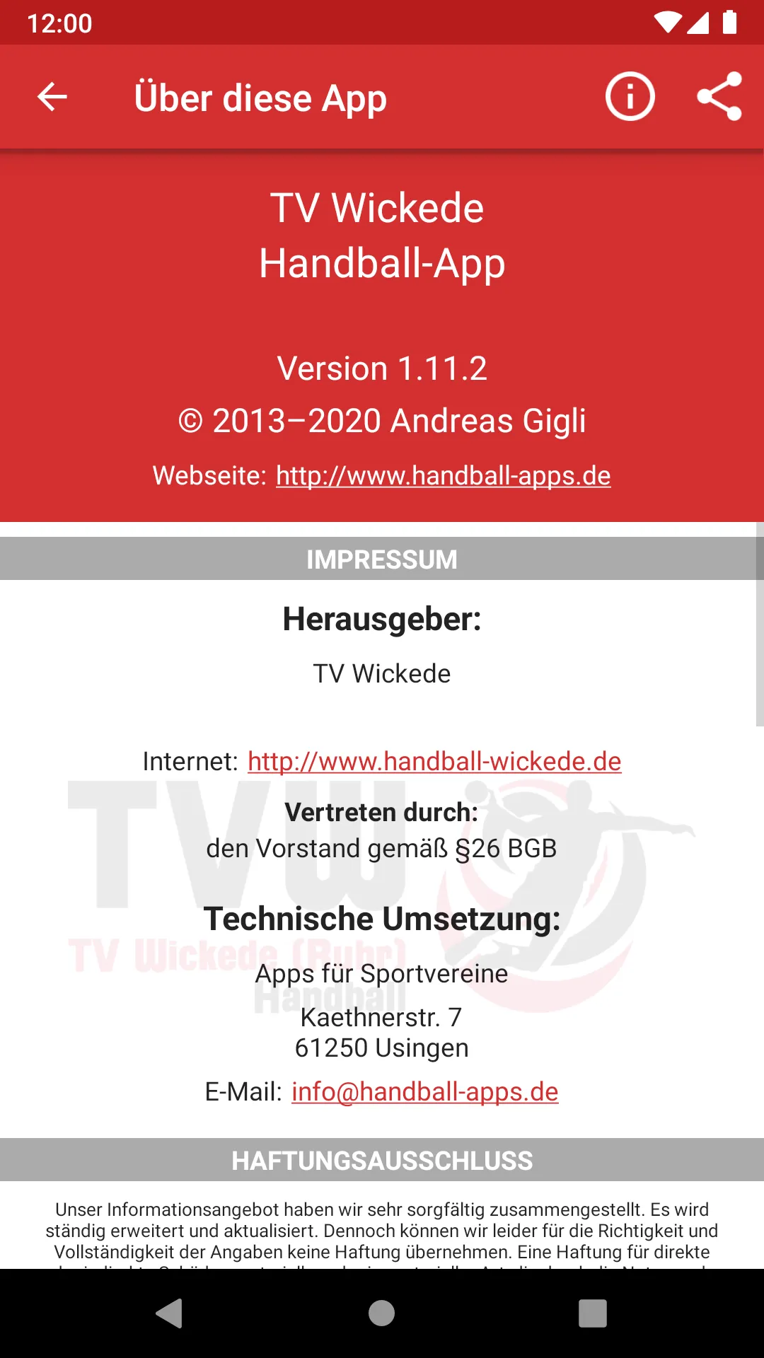 TV Wickede Handball | Indus Appstore | Screenshot