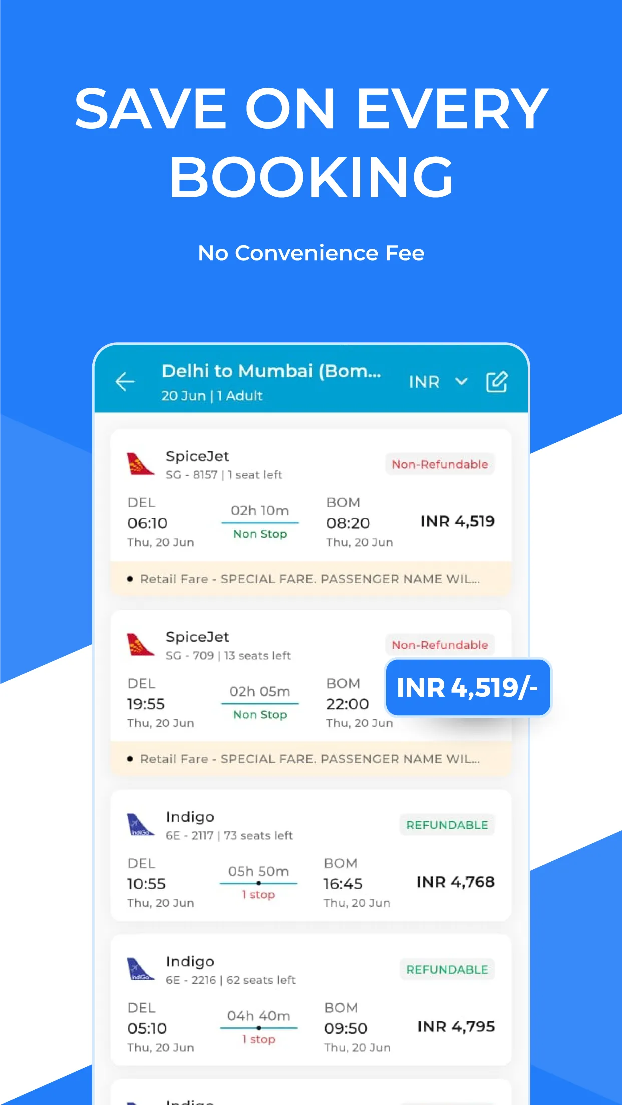HappyEasyTrip: Flight Deals | Indus Appstore | Screenshot