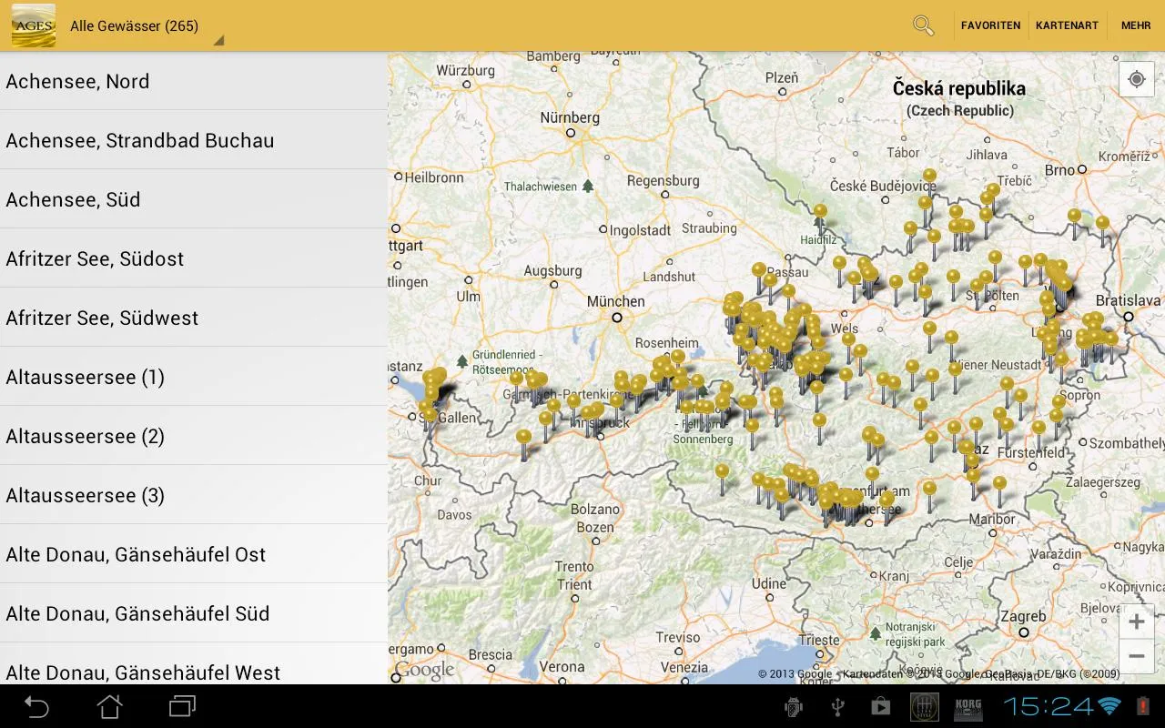 Database of bathing waters | Indus Appstore | Screenshot