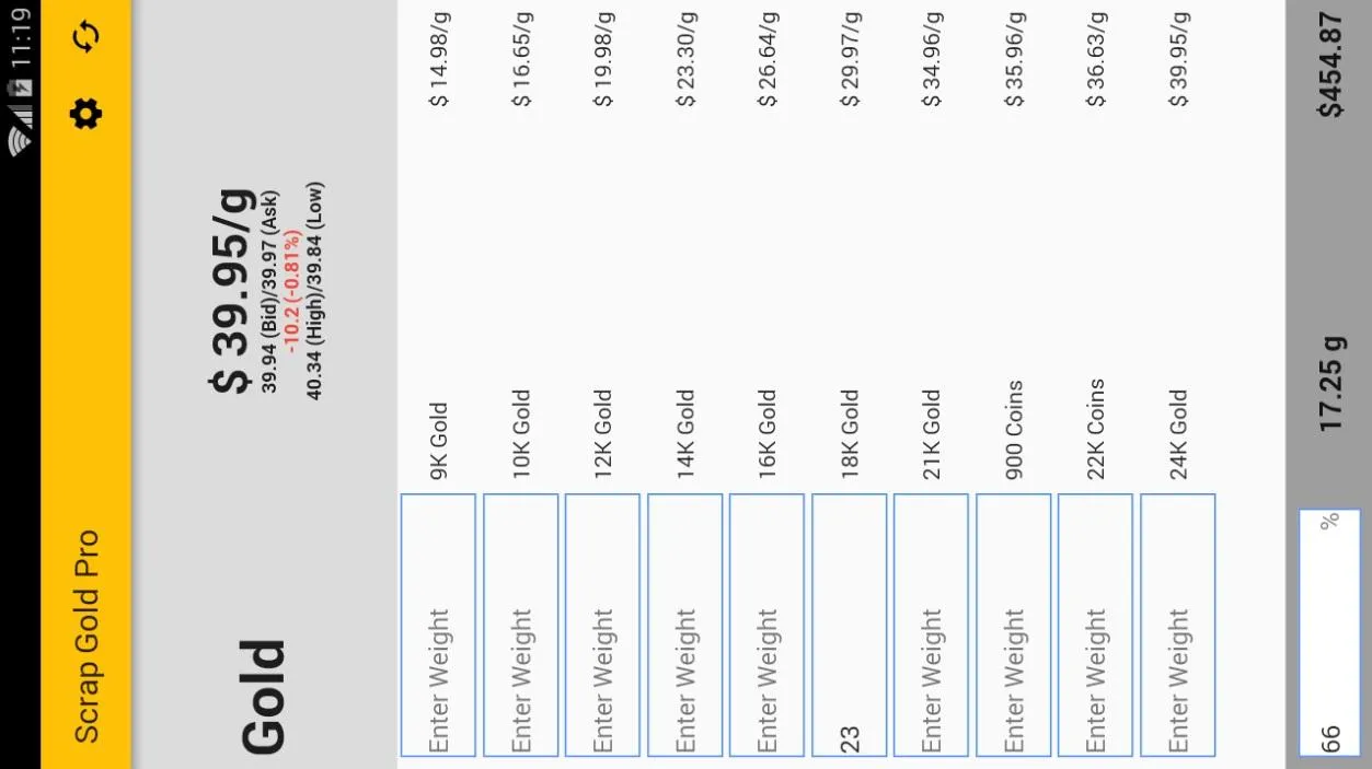 Scrap Gold Pro | Indus Appstore | Screenshot
