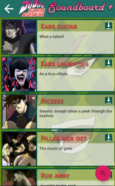 JoJo soundboard + | Indus Appstore | Screenshot