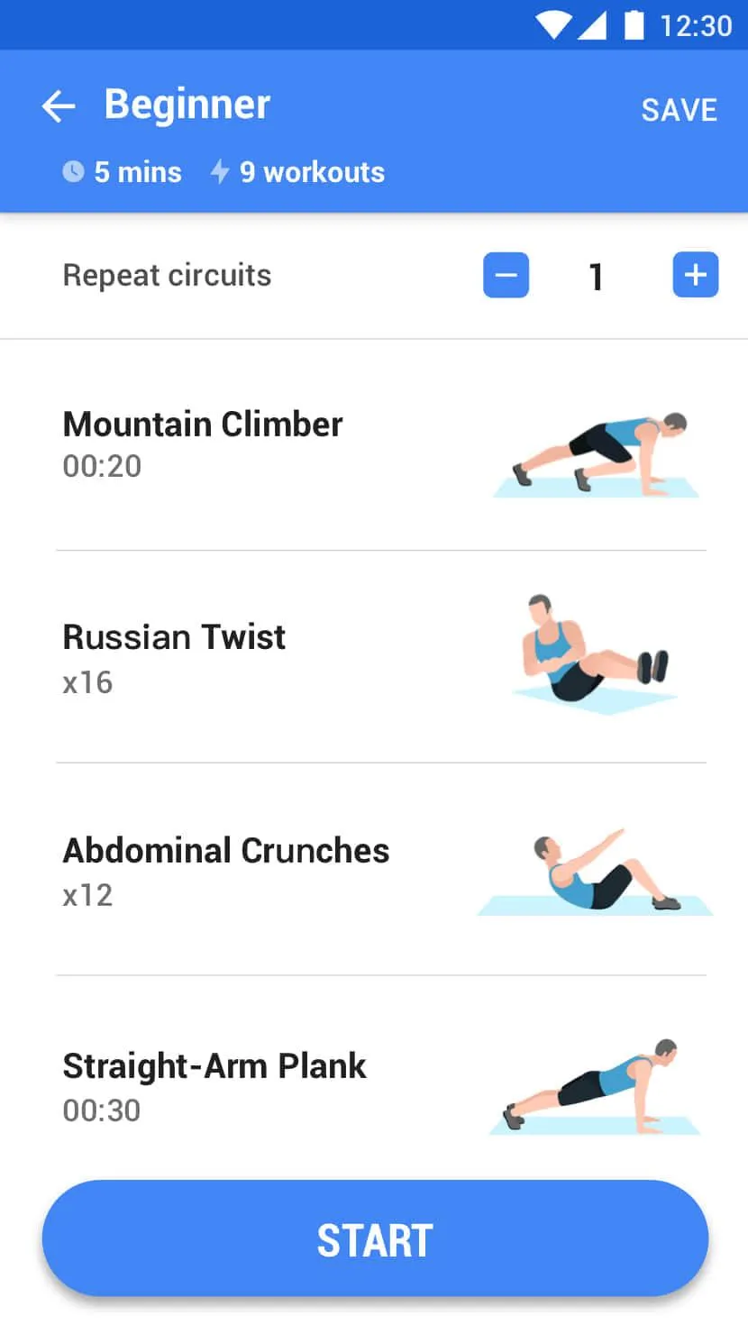 Abs Workout - 30-Day Six Pack | Indus Appstore | Screenshot