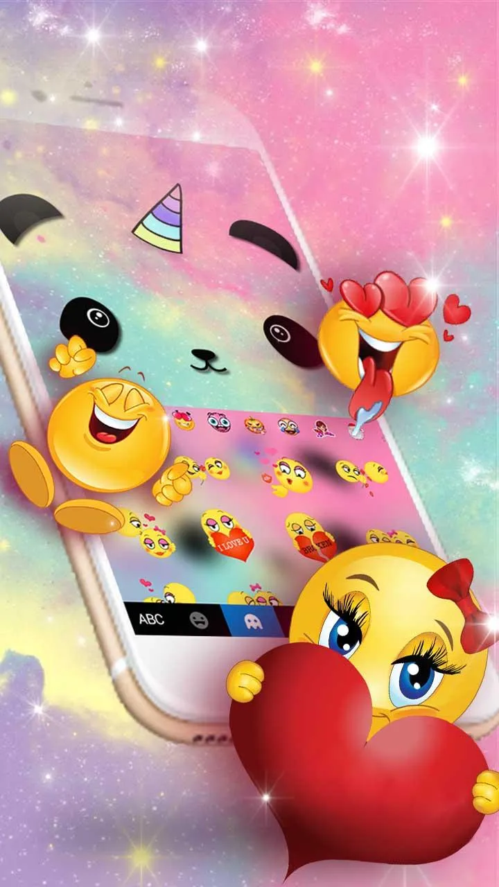 Cartoon Unicorn Panda Keyboard | Indus Appstore | Screenshot