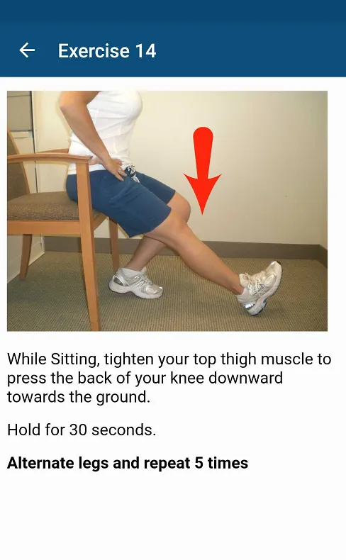 Knee Osteoarthritis Exercises | Indus Appstore | Screenshot