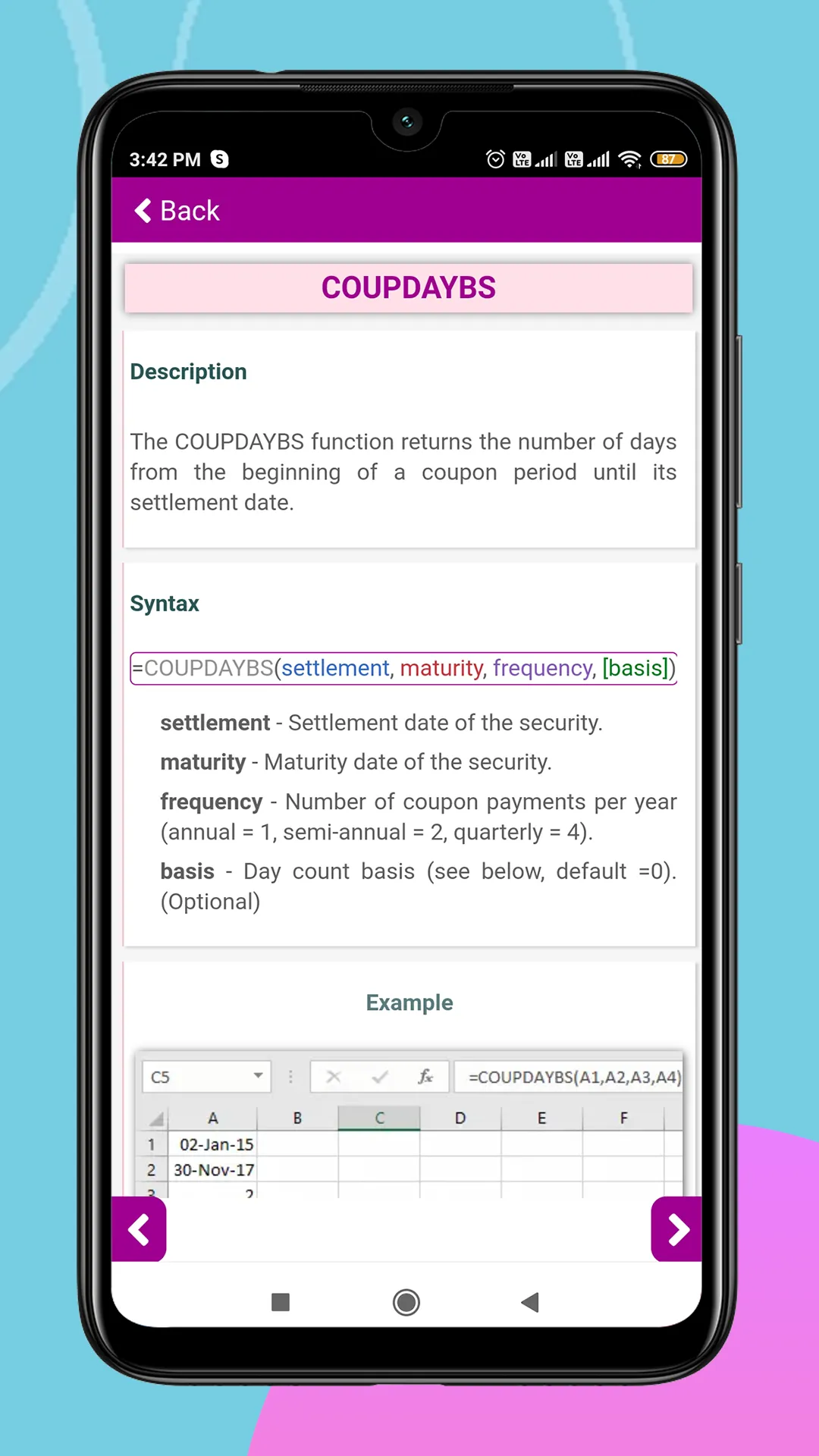 Excel formulas and tips | Indus Appstore | Screenshot