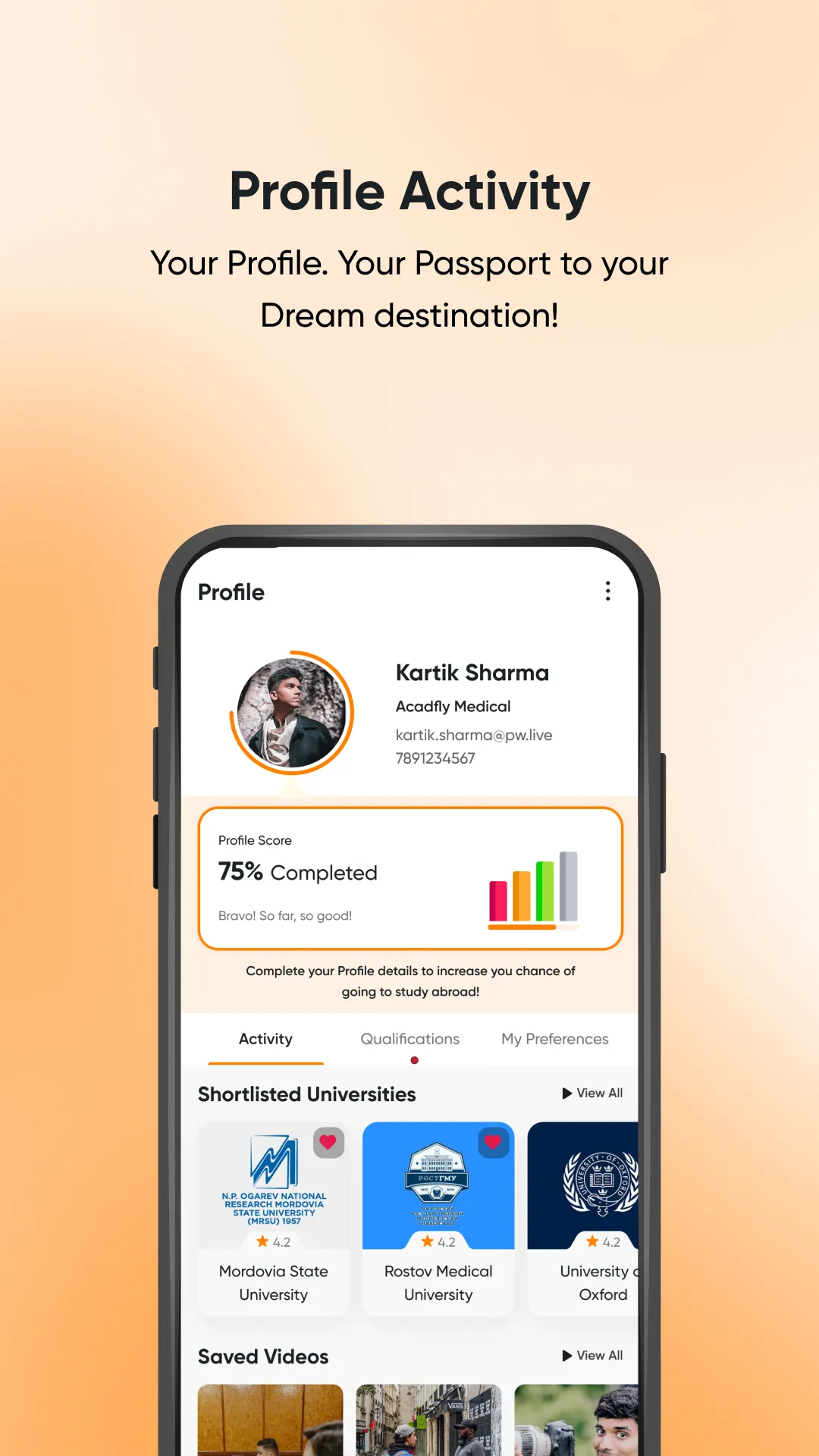 Acadfly : Study Abroad | Indus Appstore | Screenshot