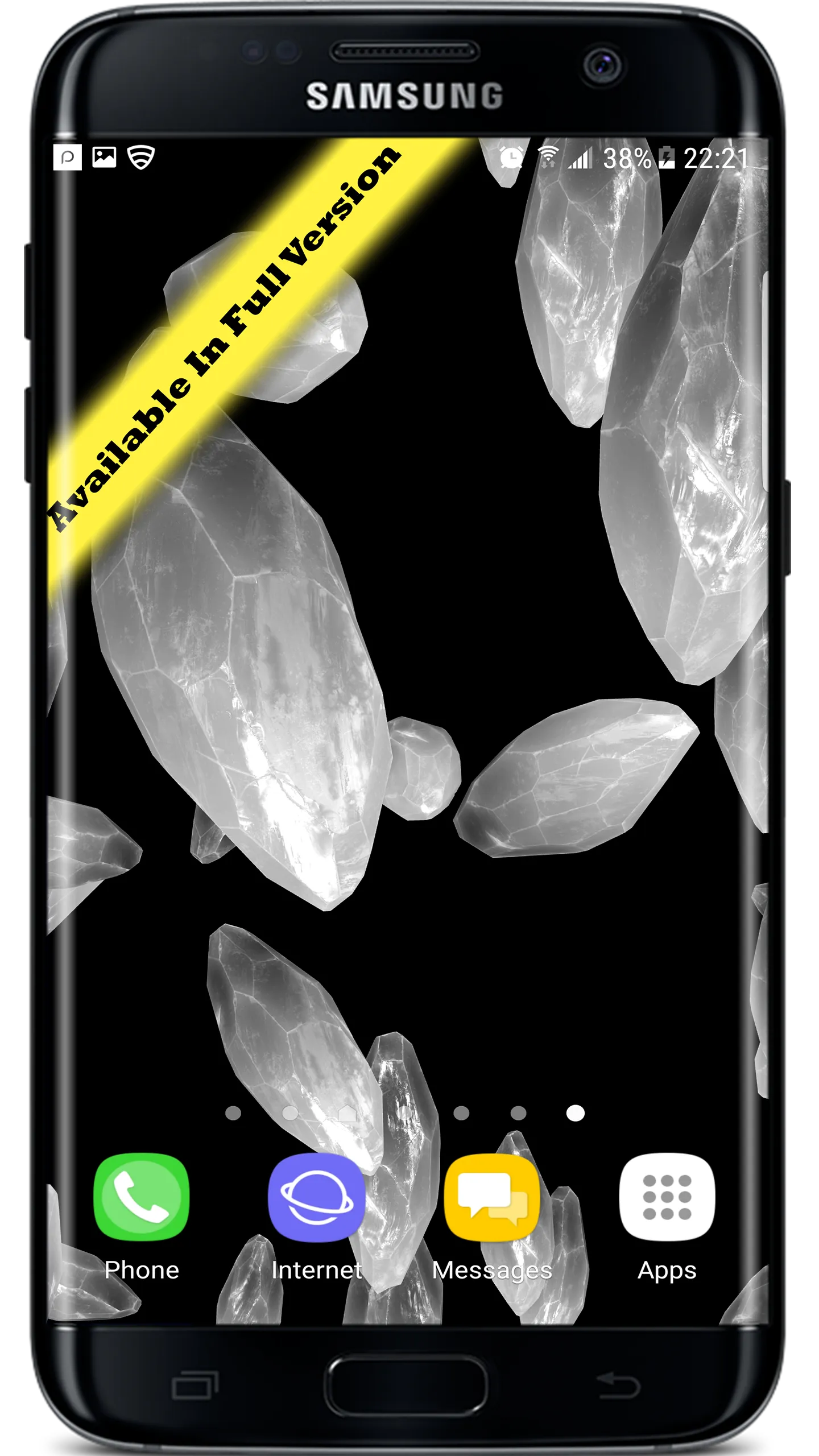 3D Crystals Particles Live Wal | Indus Appstore | Screenshot