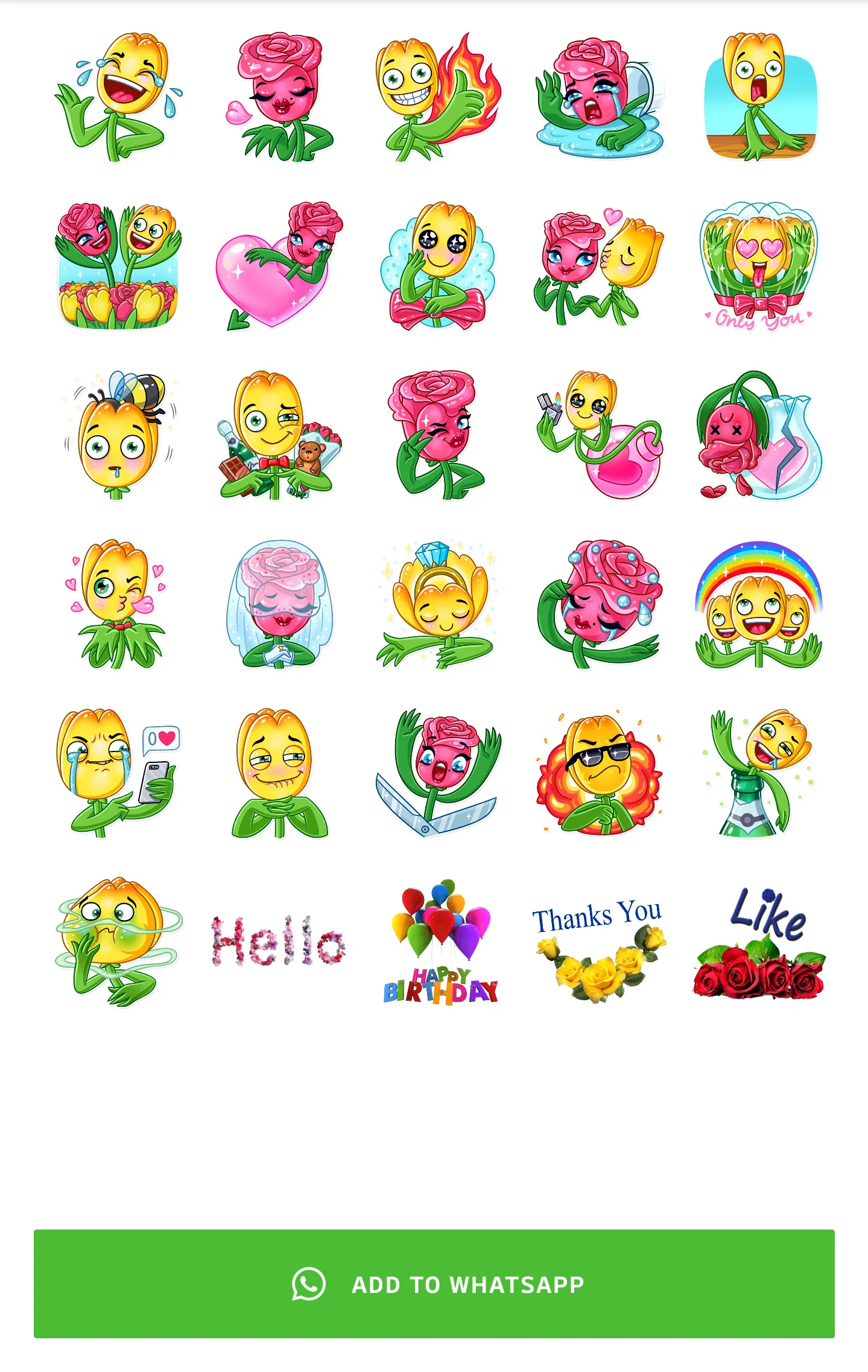 Flowers Stickers - WASticker | Indus Appstore | Screenshot