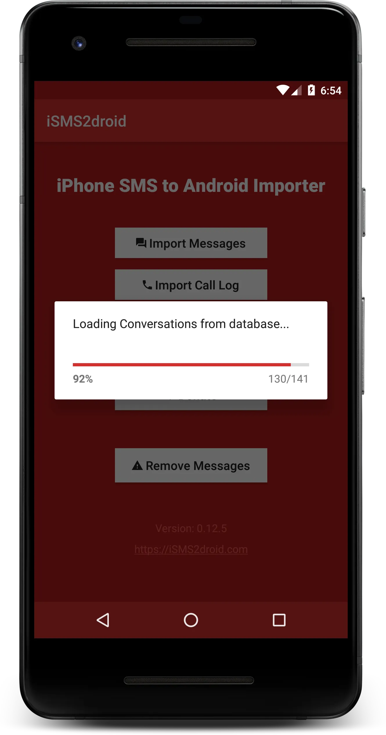 iSMS2droid - iPhone SMS Import | Indus Appstore | Screenshot