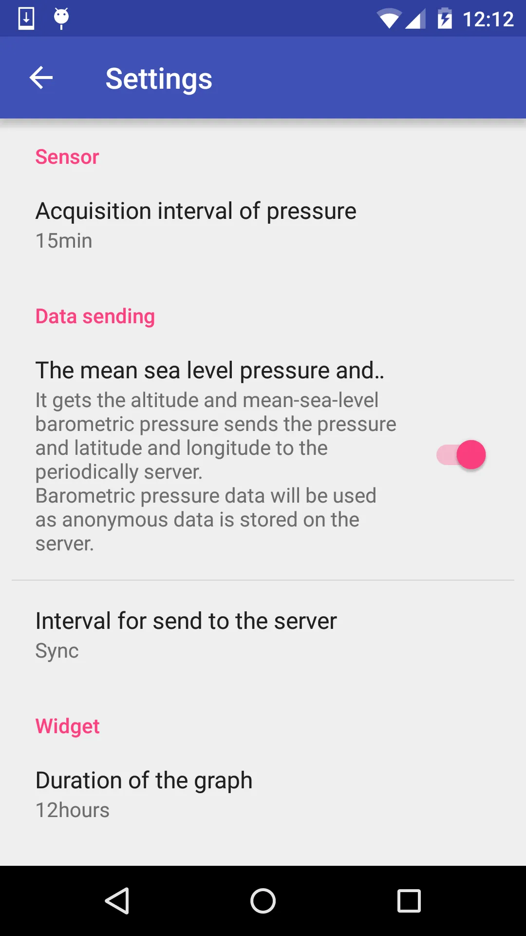 Barograph | Indus Appstore | Screenshot