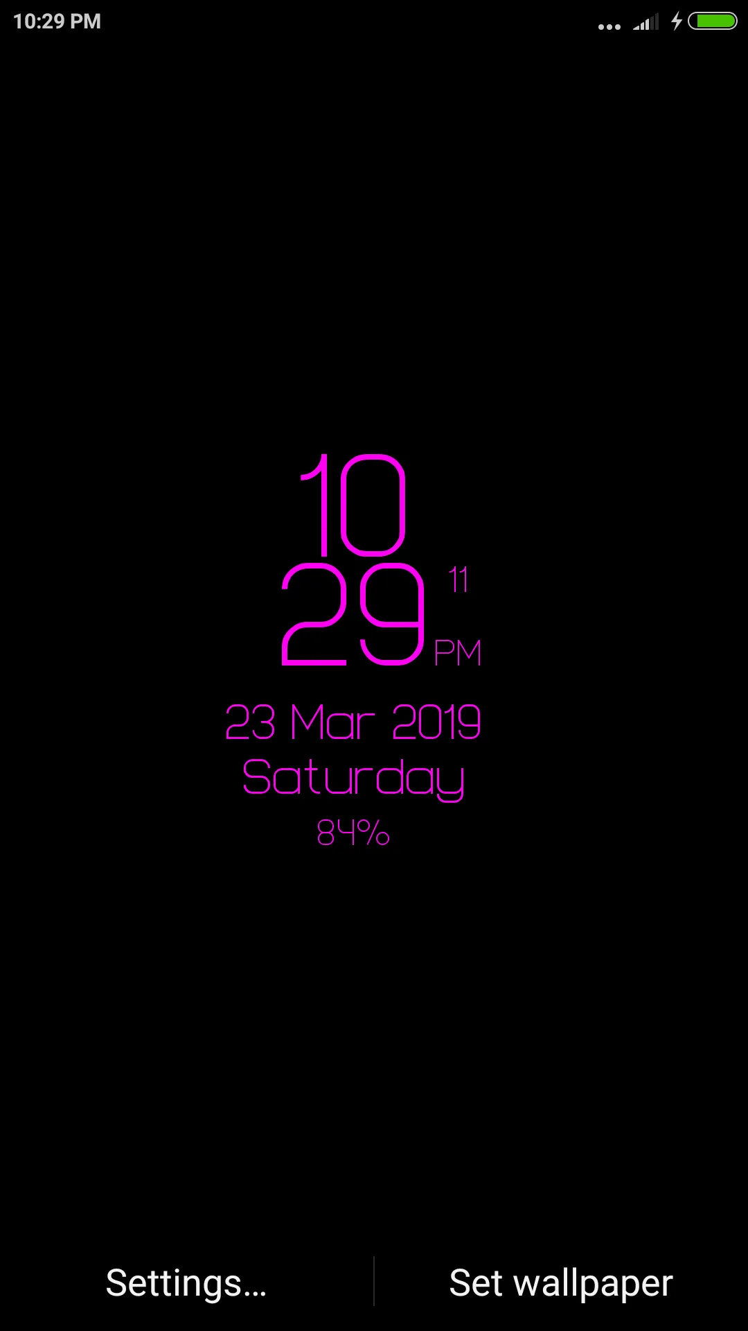 Digital Clock Lwp - Digi Clock | Indus Appstore | Screenshot