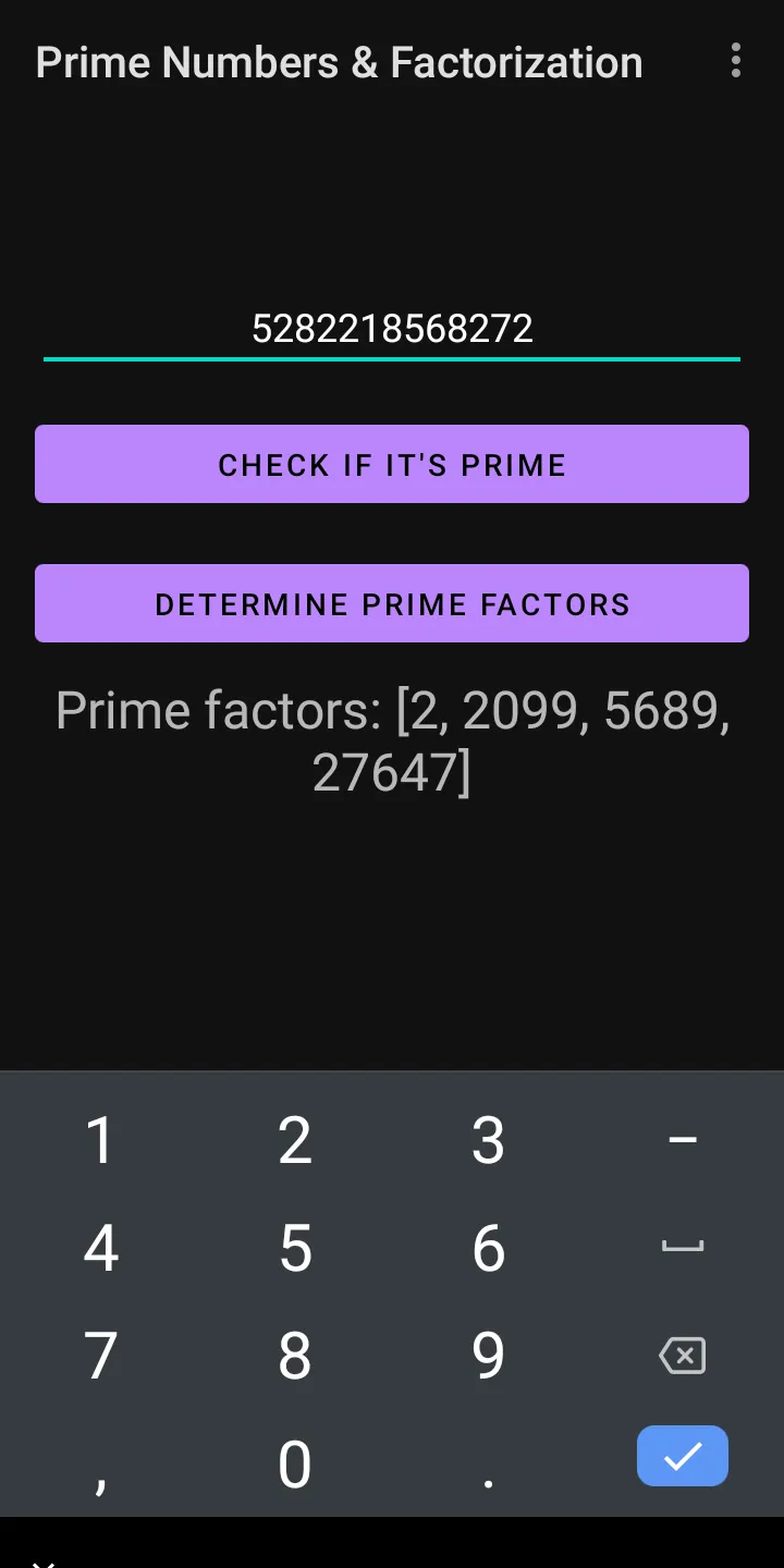 Prime Numbers & Factorization | Indus Appstore | Screenshot