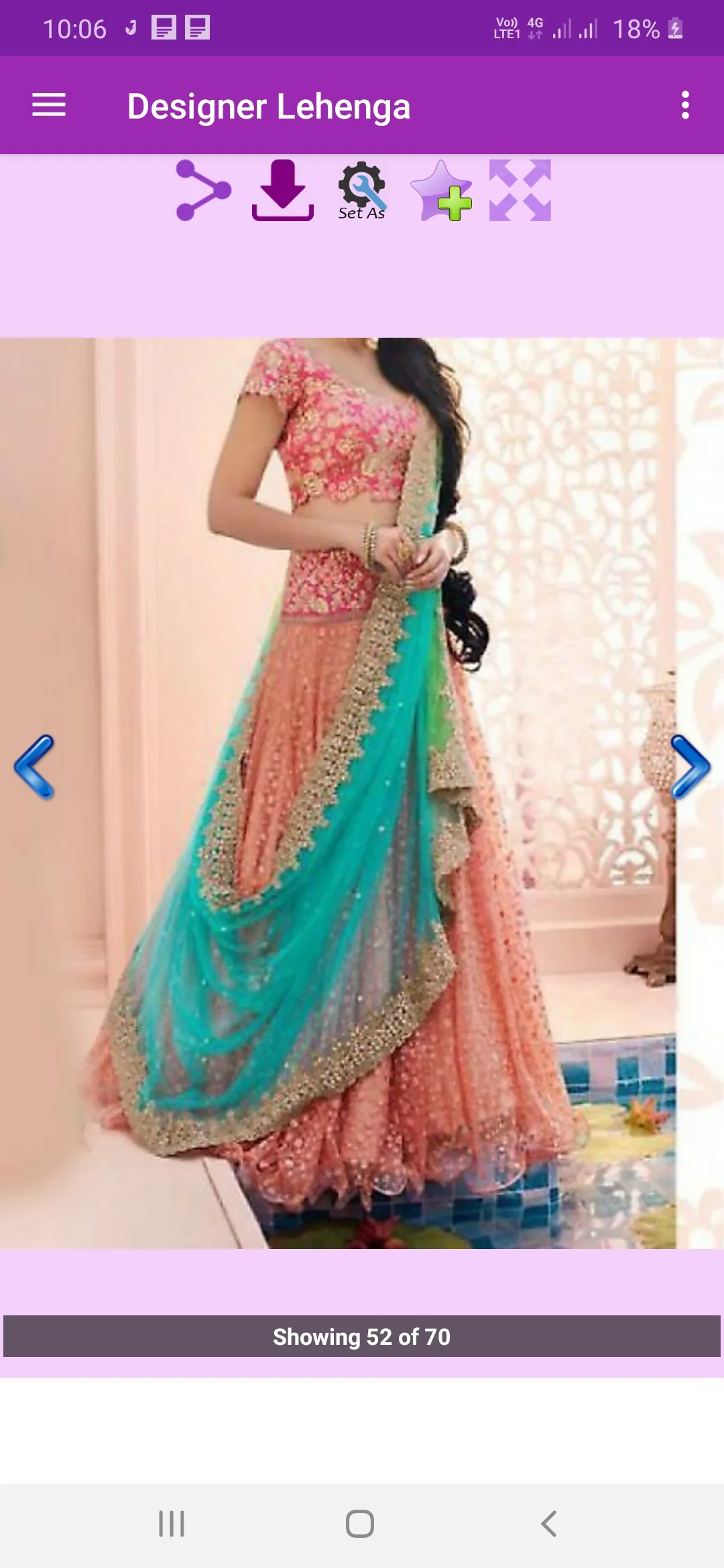 Designer Lehenga Gallery | Indus Appstore | Screenshot