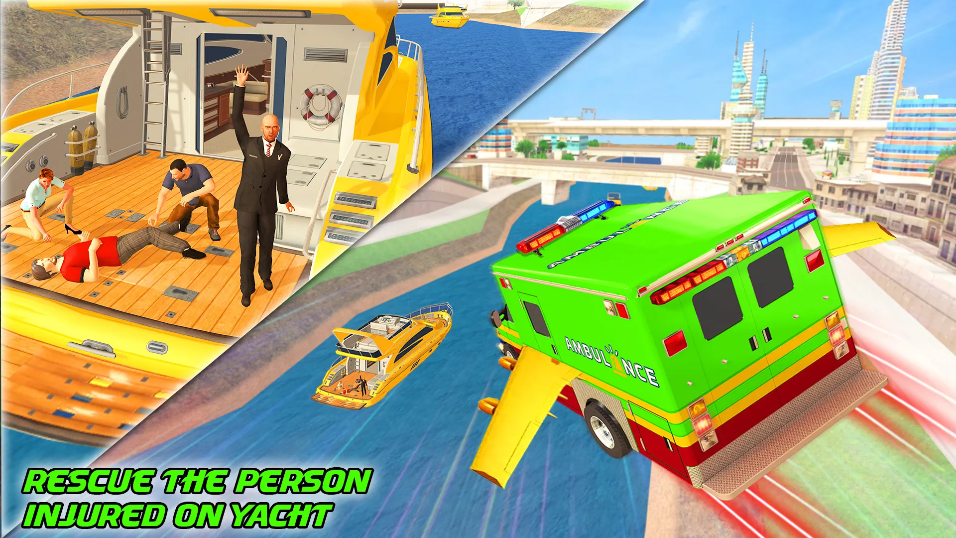 Flying Ambulance Robot Game | Indus Appstore | Screenshot