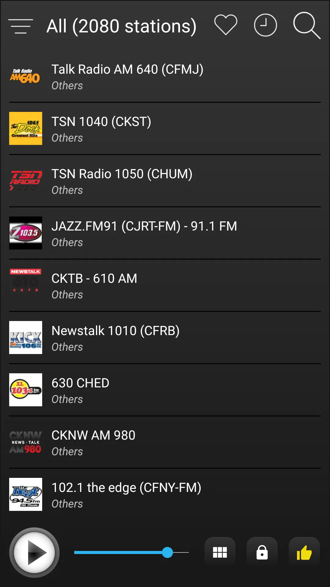 Canada Radio FM AM Music | Indus Appstore | Screenshot