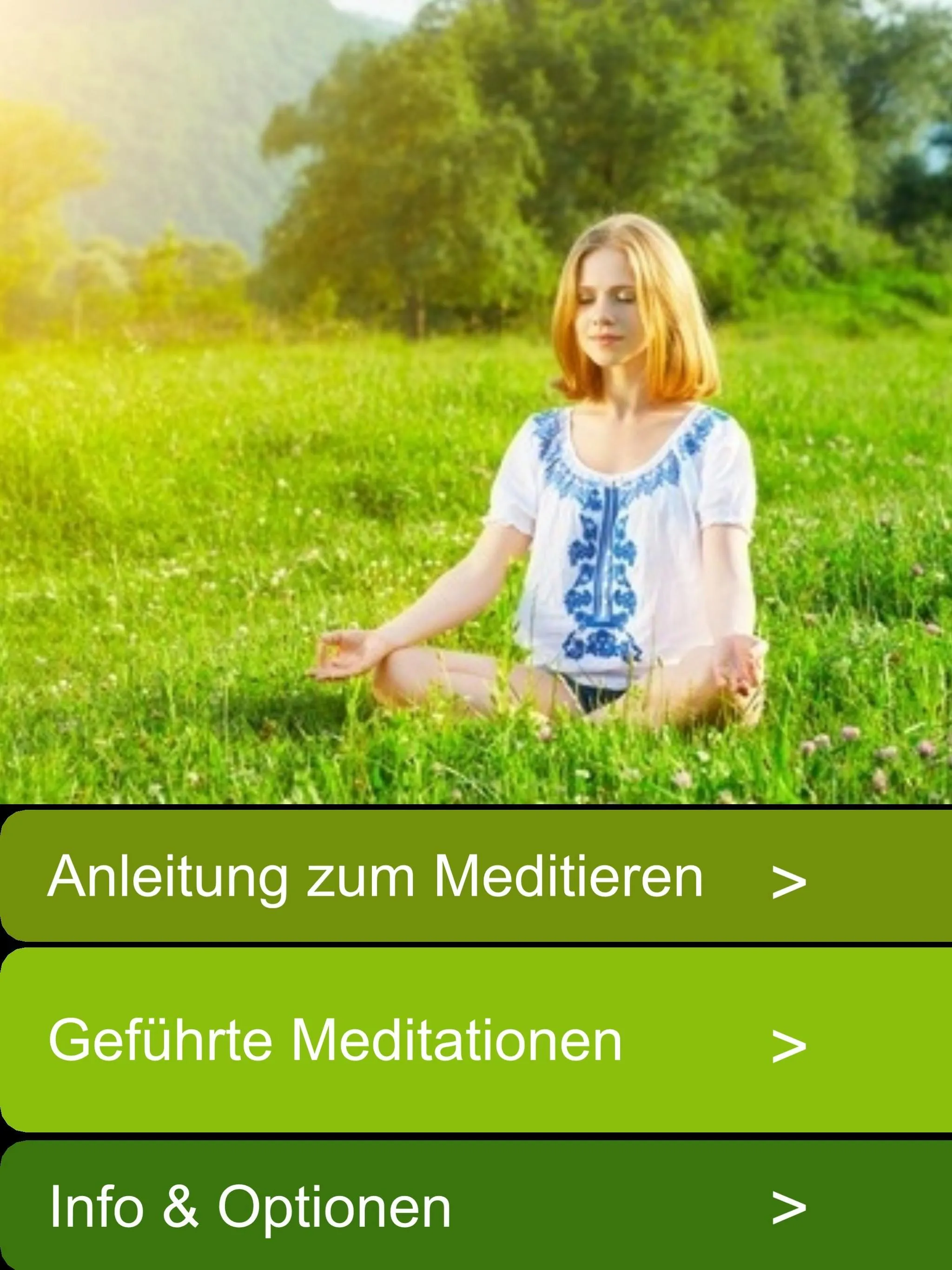 Geführte Meditationen deutsch | Indus Appstore | Screenshot