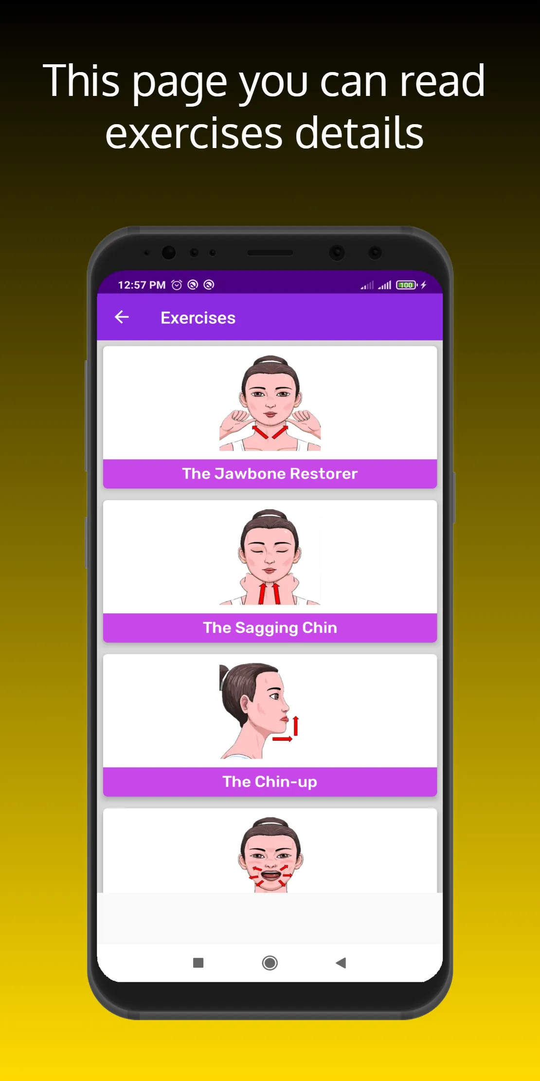 Jaw Muscles Exercises - Redefi | Indus Appstore | Screenshot