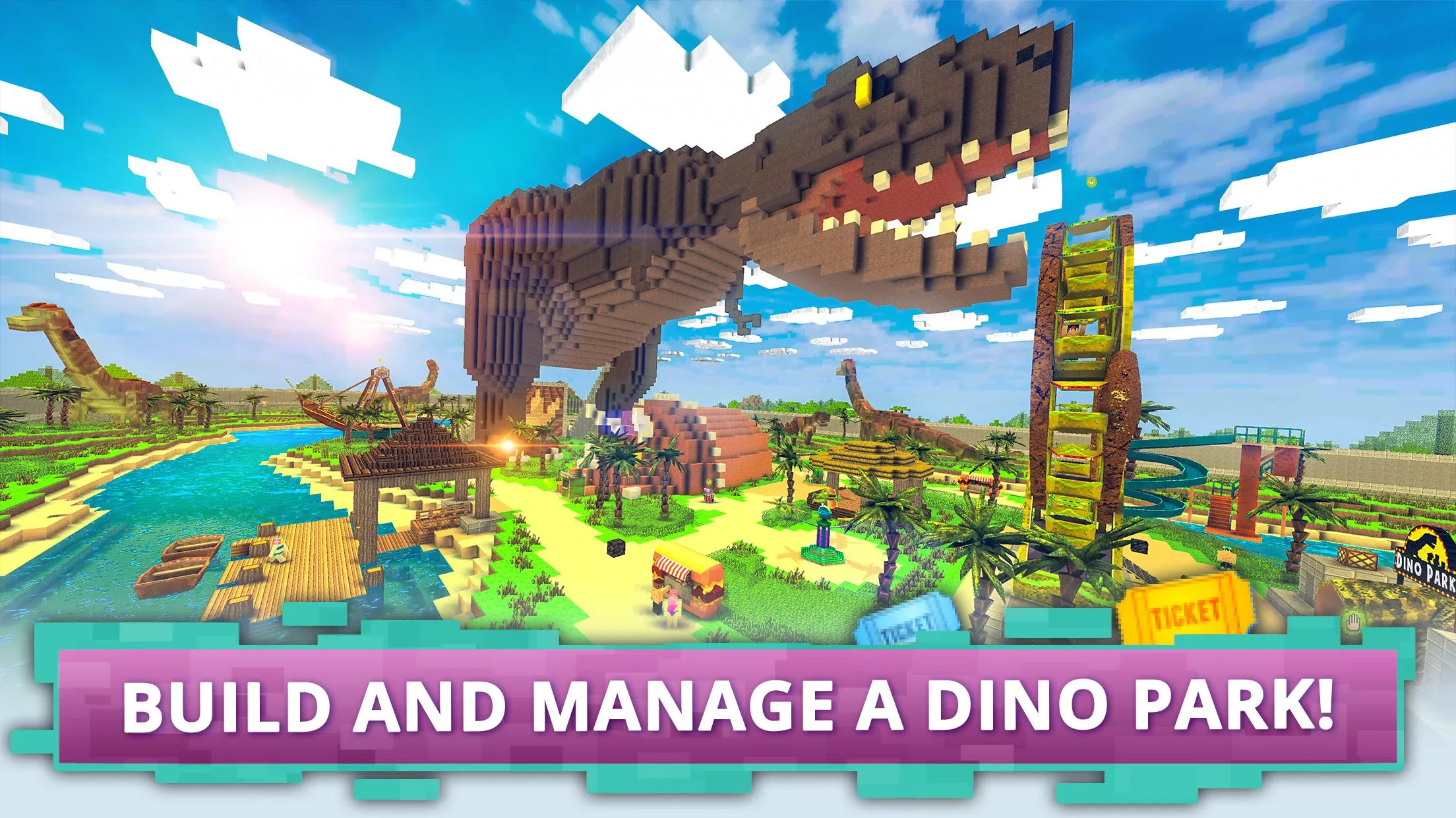 Dino Theme Park Craft | Indus Appstore | Screenshot