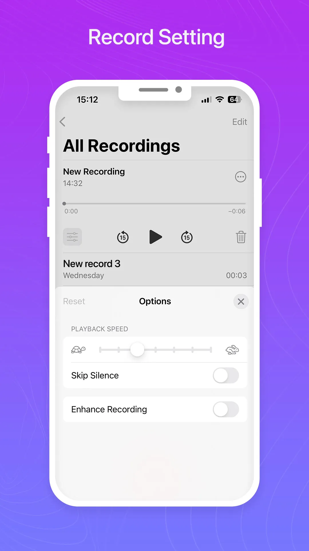 Voice Recorder Phone 15 -OS 17 | Indus Appstore | Screenshot