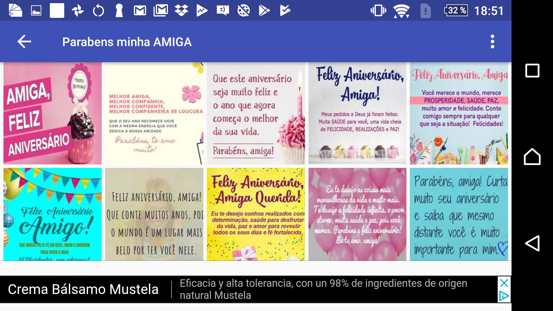 CARTÕES FELICITAR MINHA AMIGA | Indus Appstore | Screenshot