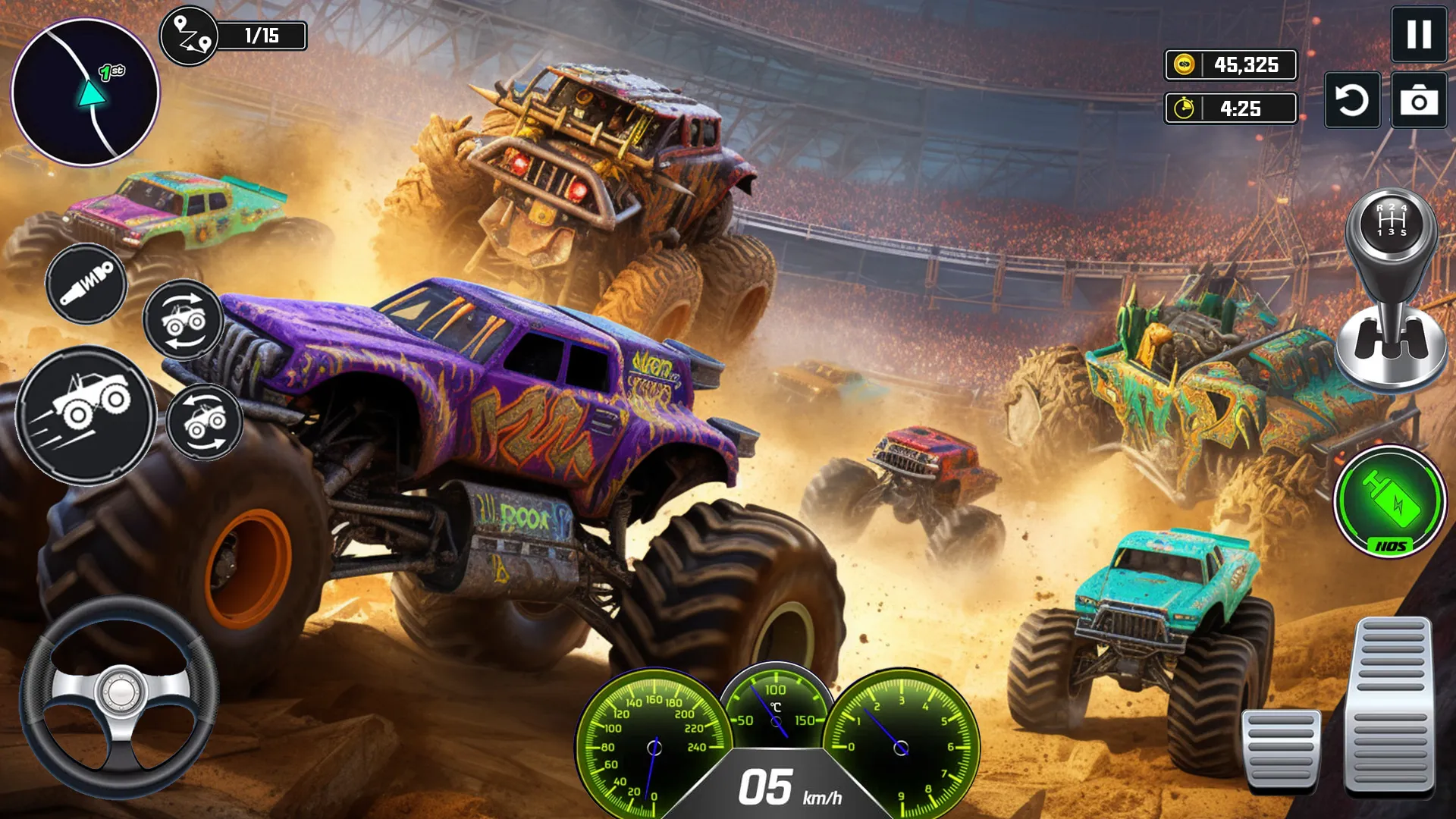 Hard Wheels Monster Truck Game | Indus Appstore | Screenshot