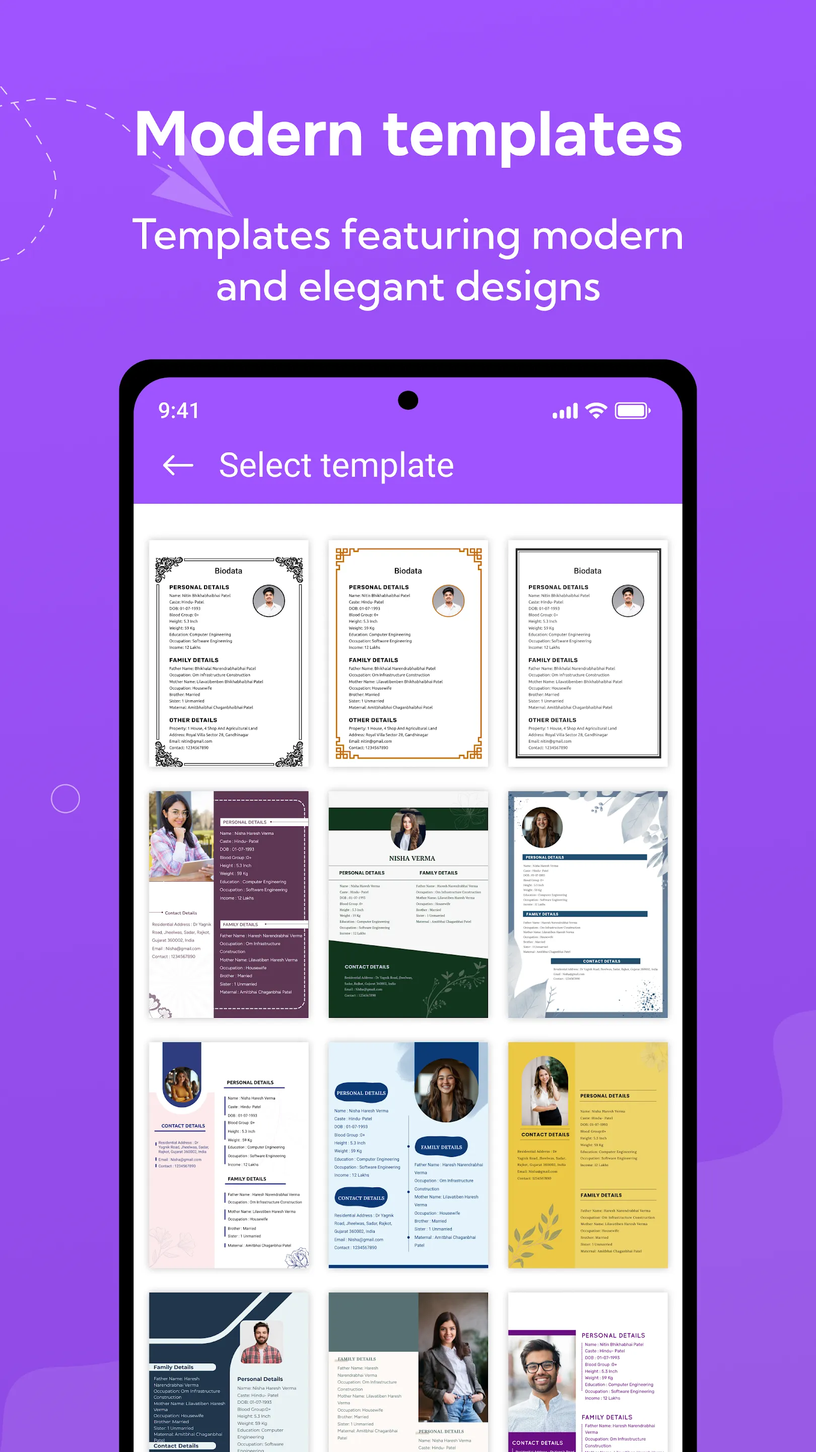 Marriage Bio Data Maker | Indus Appstore | Screenshot
