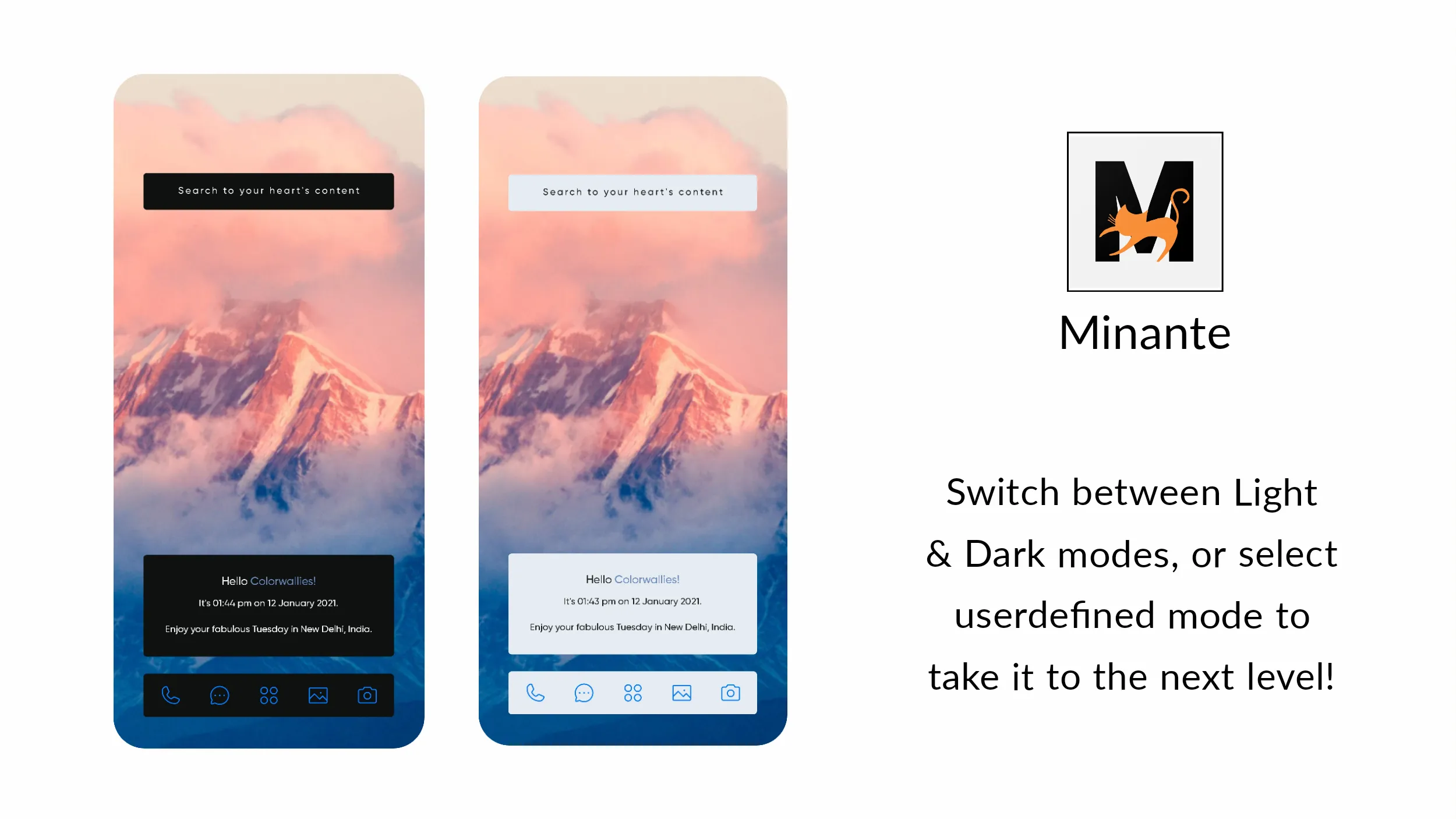 Minante: Minimal KLWP | Indus Appstore | Screenshot