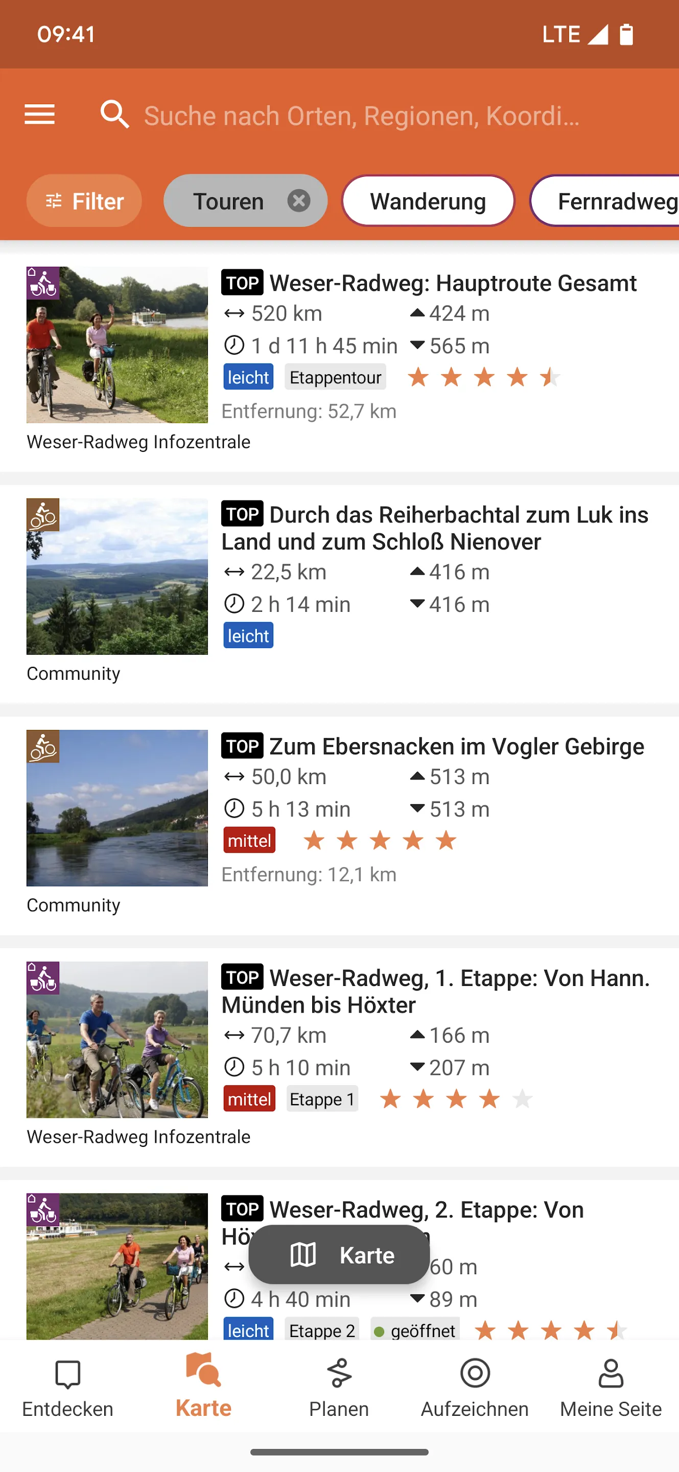 Weser-Radweg | Indus Appstore | Screenshot