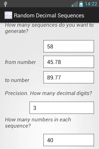 Generate Random Numbers | Indus Appstore | Screenshot