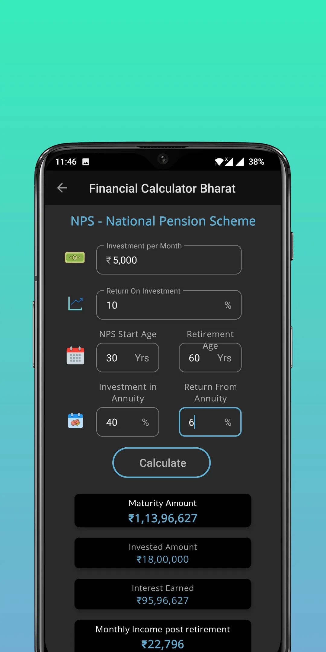 Financial Calculator Bharat | Indus Appstore | Screenshot