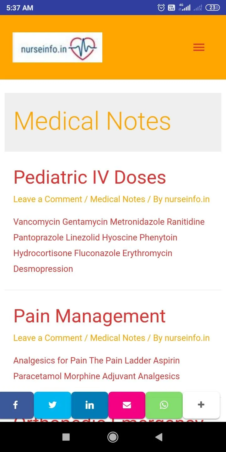 NURSEINFO NURSING NOTES | Indus Appstore | Screenshot