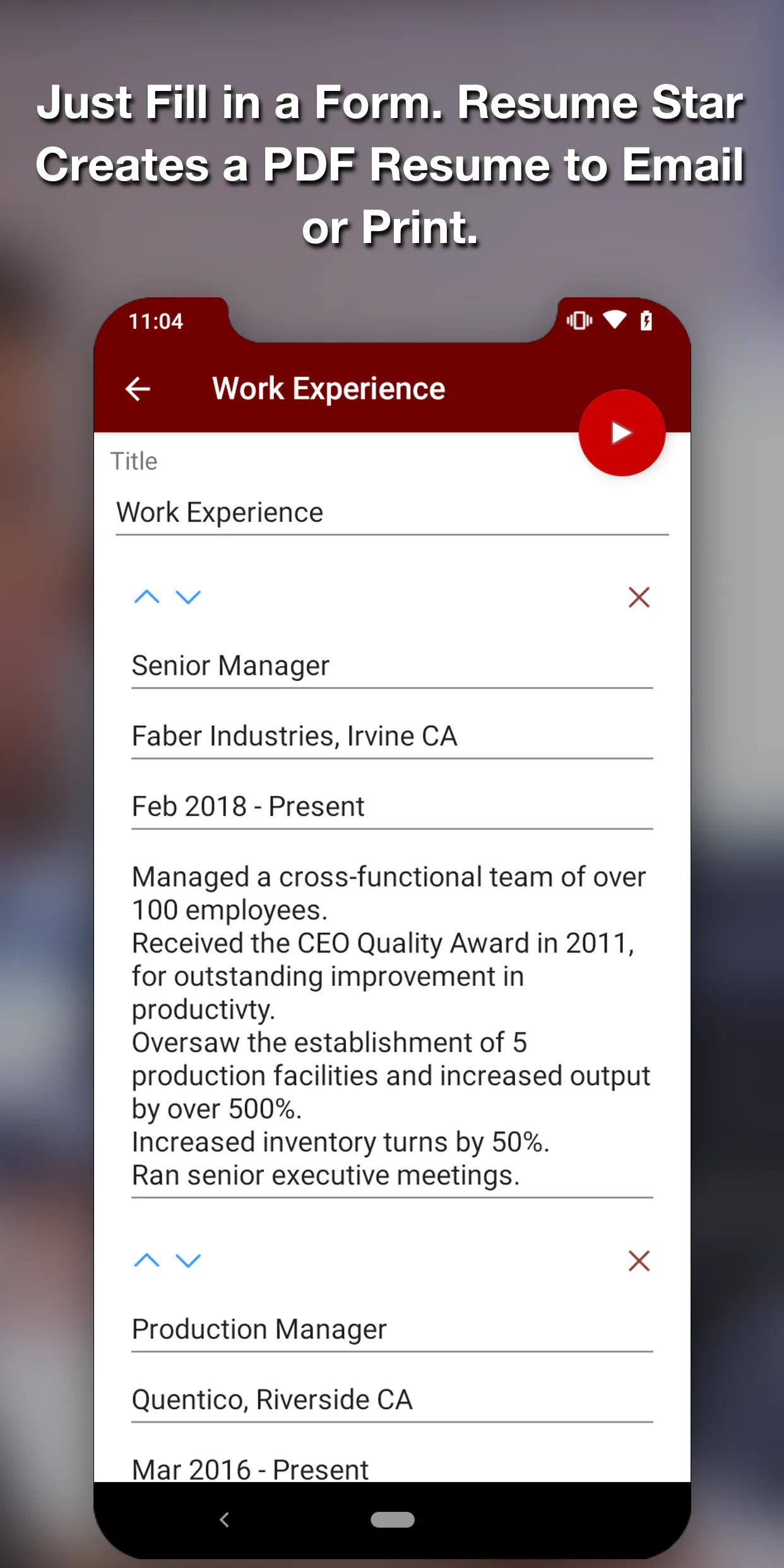 Resume Star - PDF CV Maker App | Indus Appstore | Screenshot