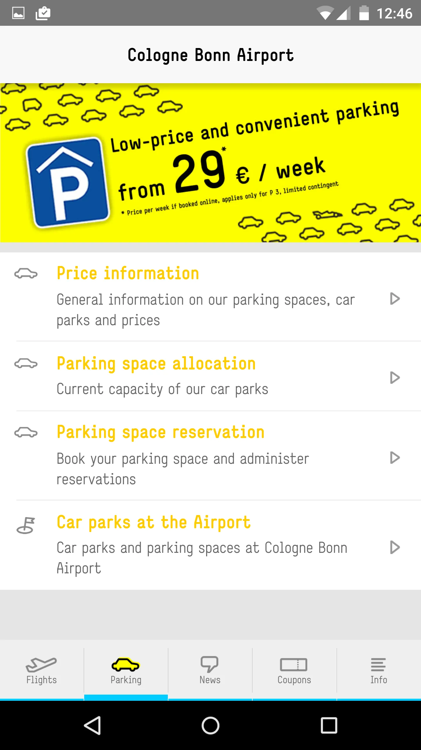 Cologne Bonn Airport | Indus Appstore | Screenshot