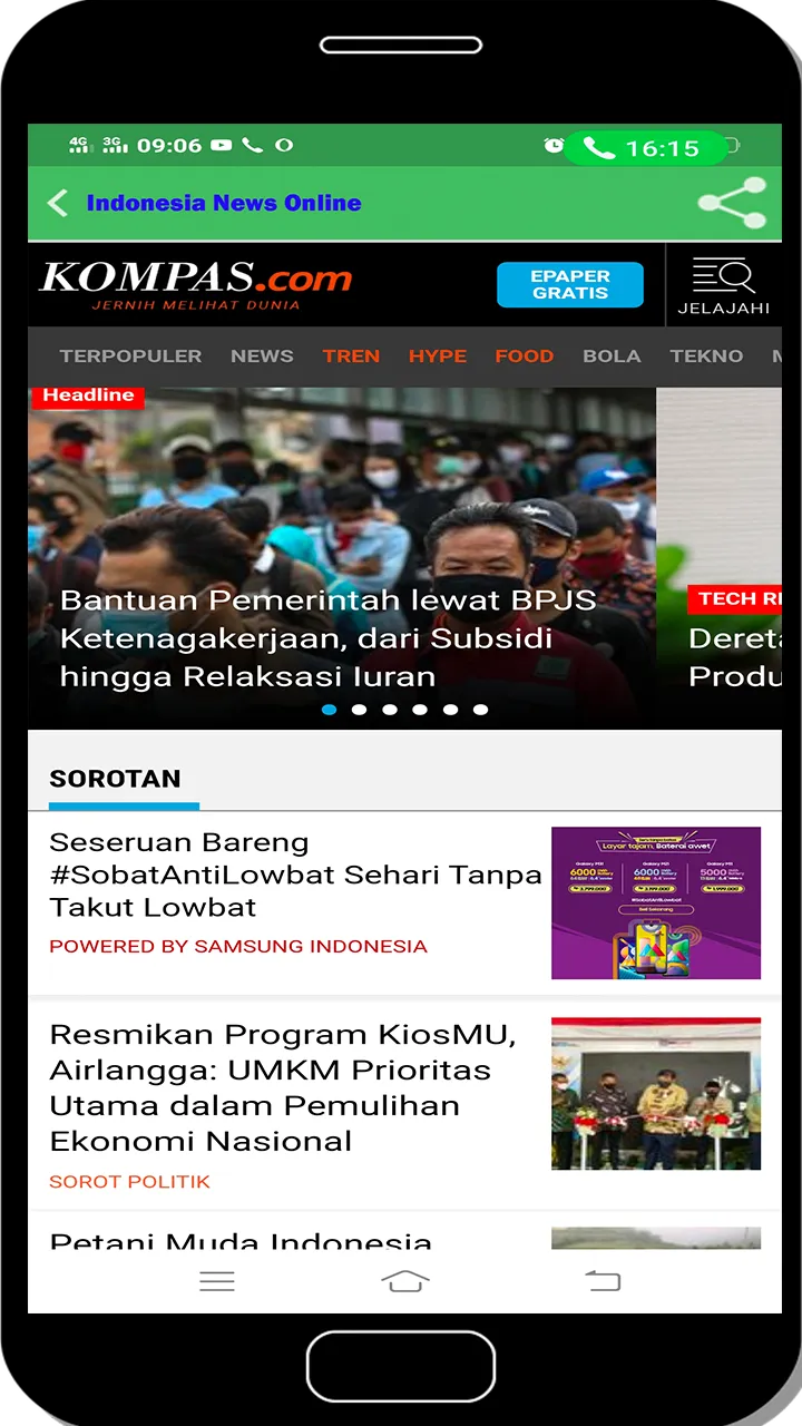 Indonesia News Online | Indus Appstore | Screenshot