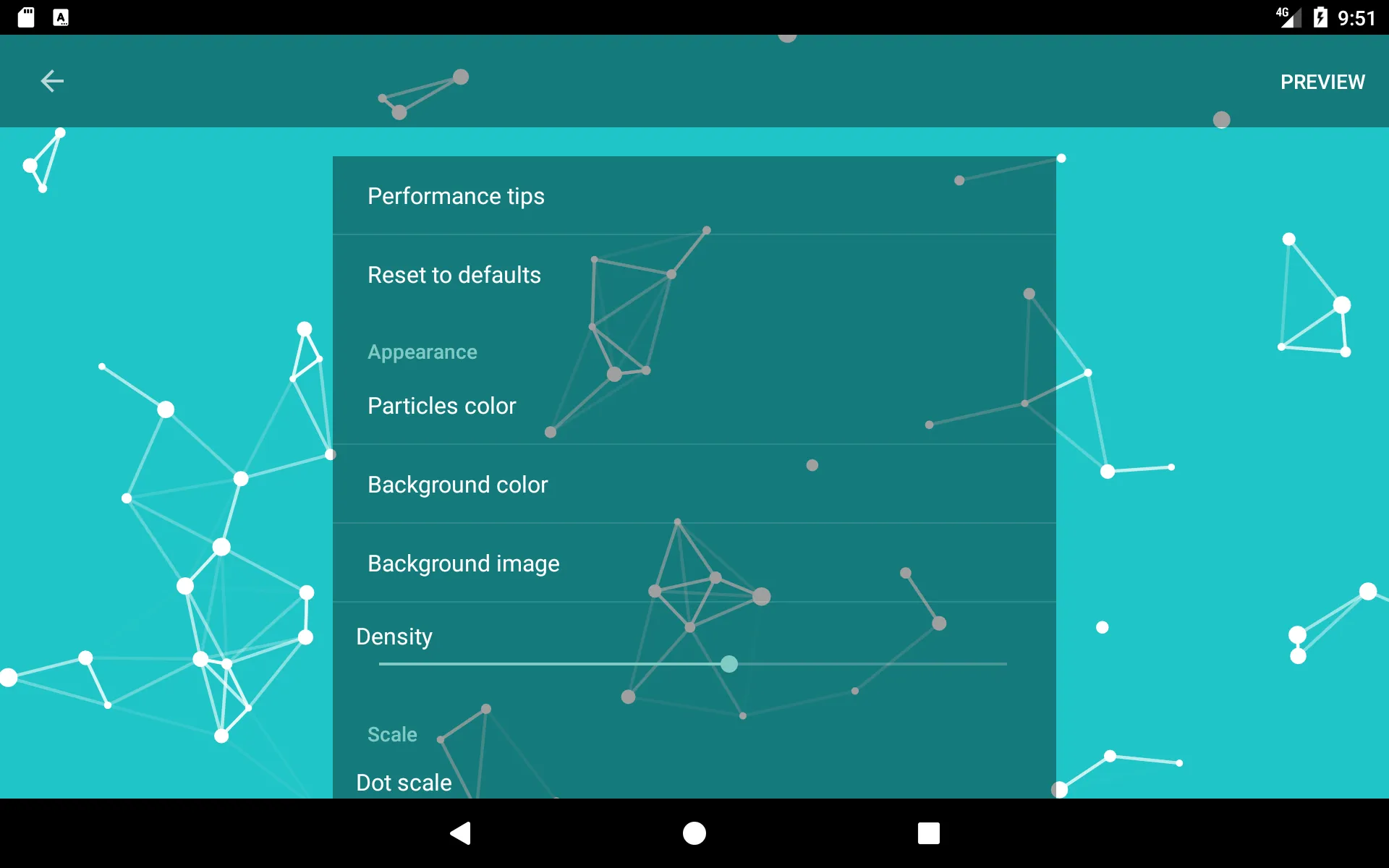 Particle Constellations Live W | Indus Appstore | Screenshot