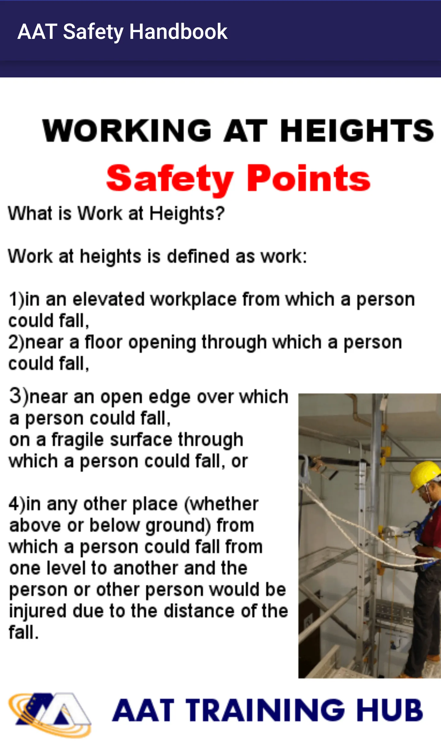 AAT Training-Safety Handbook | Indus Appstore | Screenshot