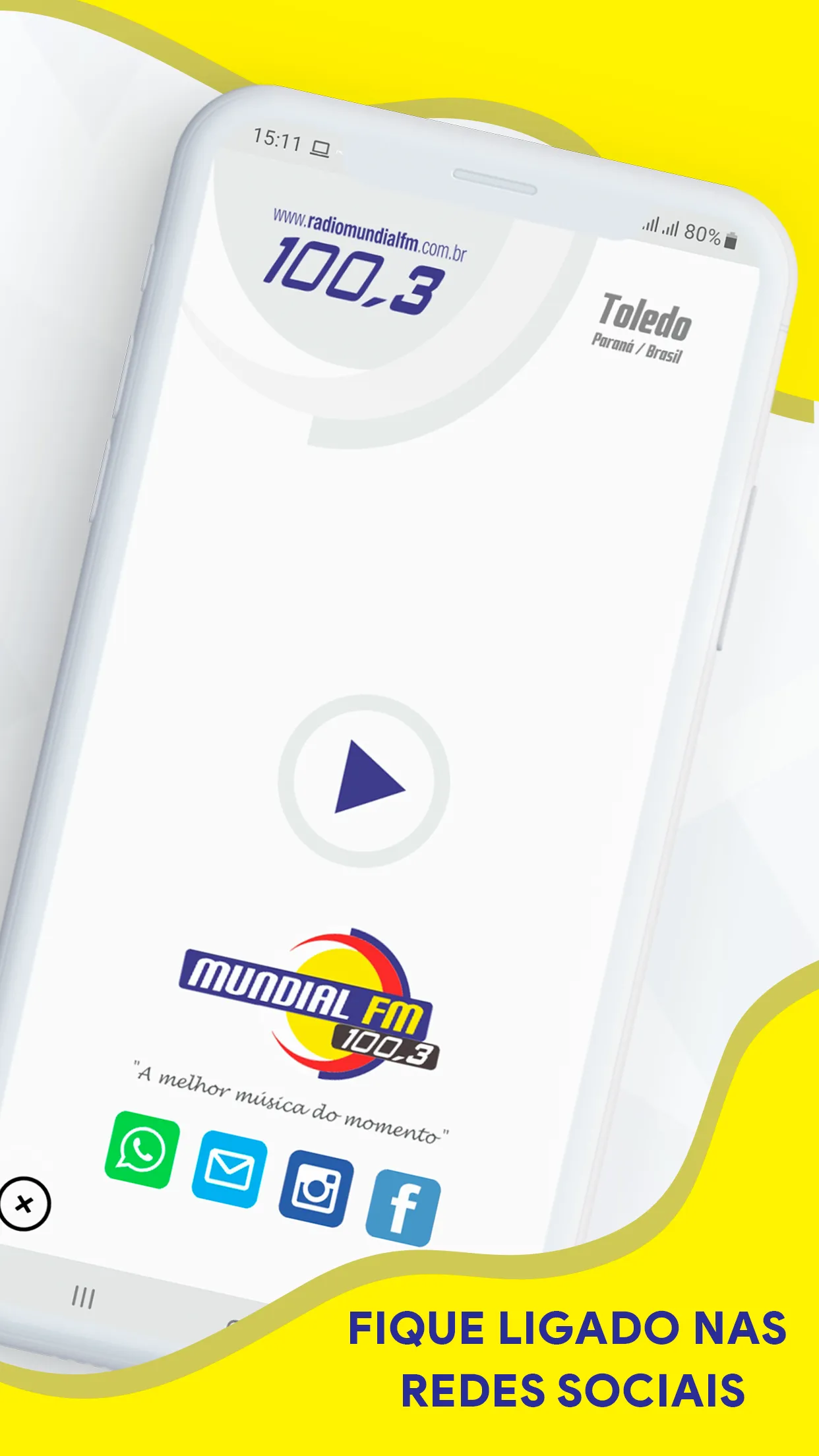 Rádio Mundial FM de Toledo | Indus Appstore | Screenshot