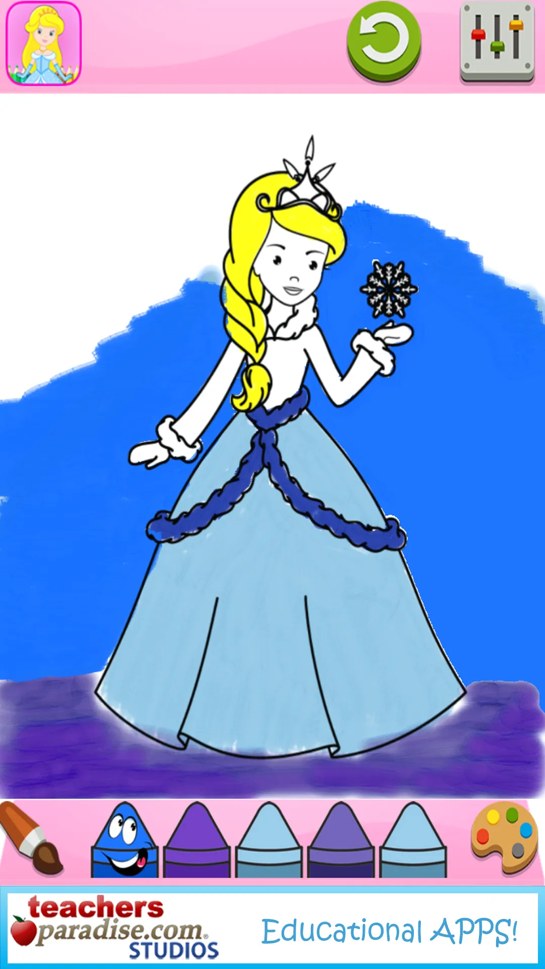 Princess Girls Coloring Book | Indus Appstore | Screenshot