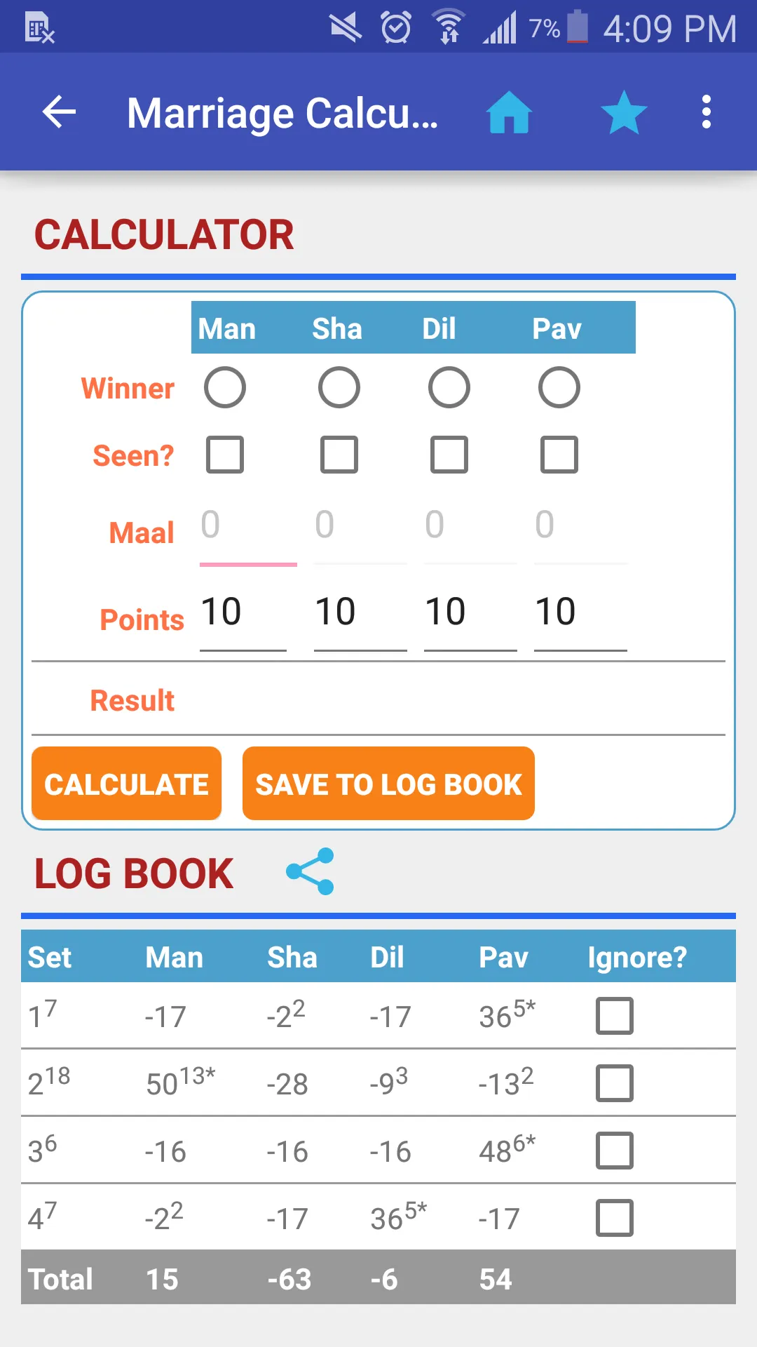 Marriage Taas Calculator | Indus Appstore | Screenshot