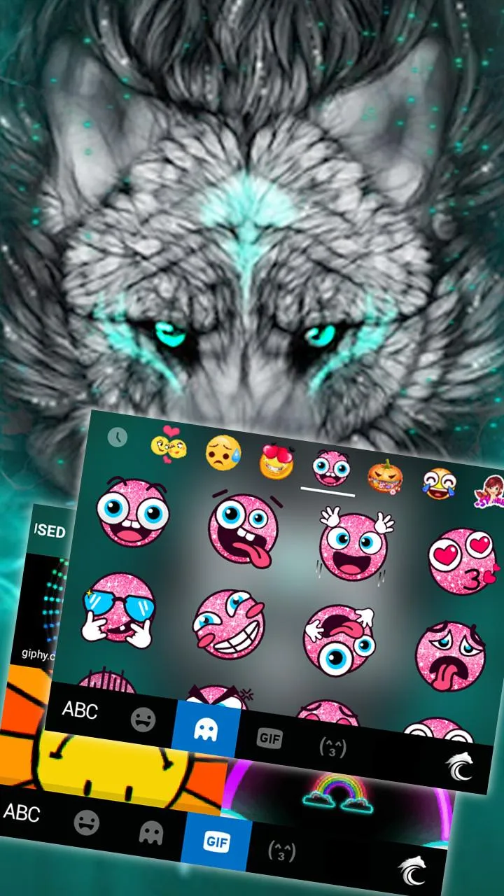 Cool Wolf Keyboard Theme | Indus Appstore | Screenshot