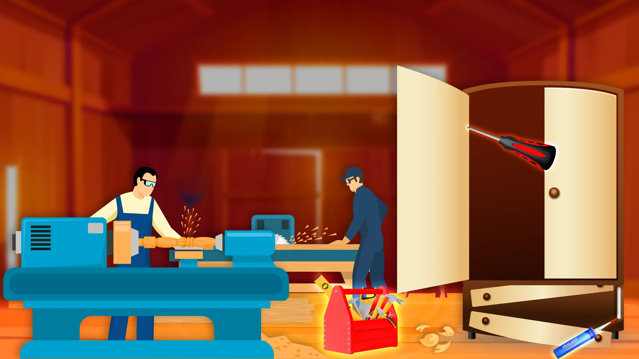 Furniture Maker Factory Game | Indus Appstore | Screenshot