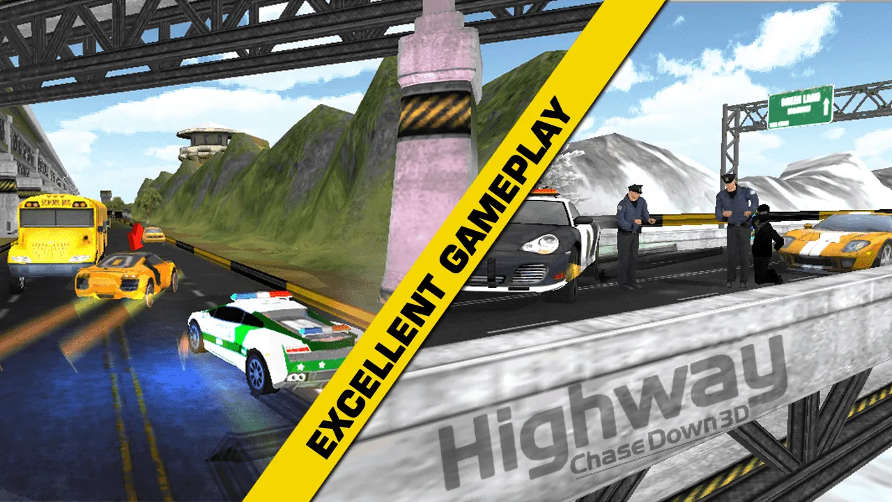 HIGHWAY CHASE DOWN 3D | Indus Appstore | Screenshot