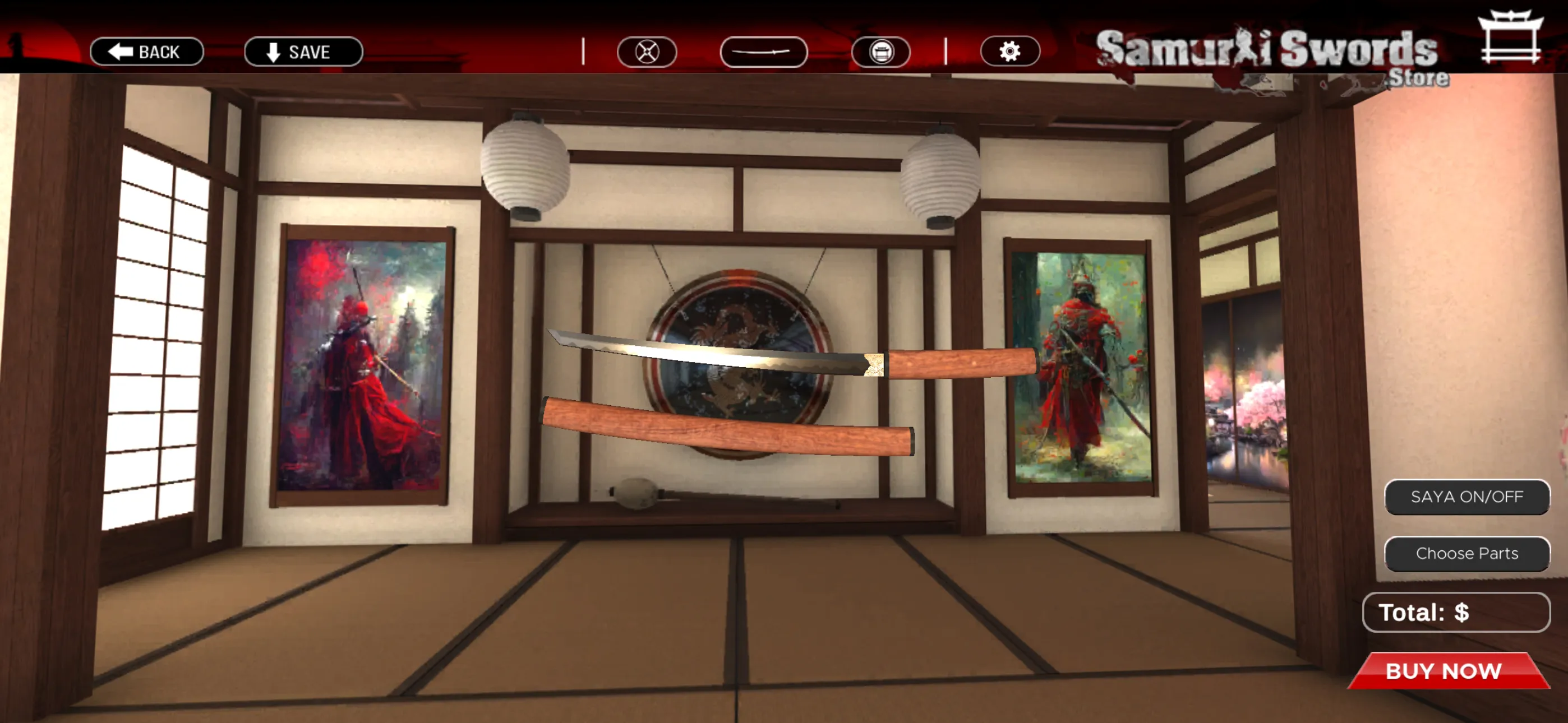 Samurai Swords Store | Indus Appstore | Screenshot