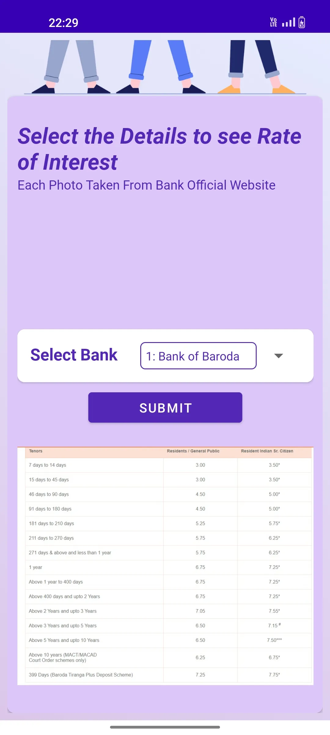 FD Calculator SBI PNB BOB HDFC | Indus Appstore | Screenshot