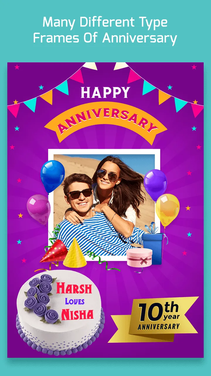 Name Photo On Anniversary Cake | Indus Appstore | Screenshot