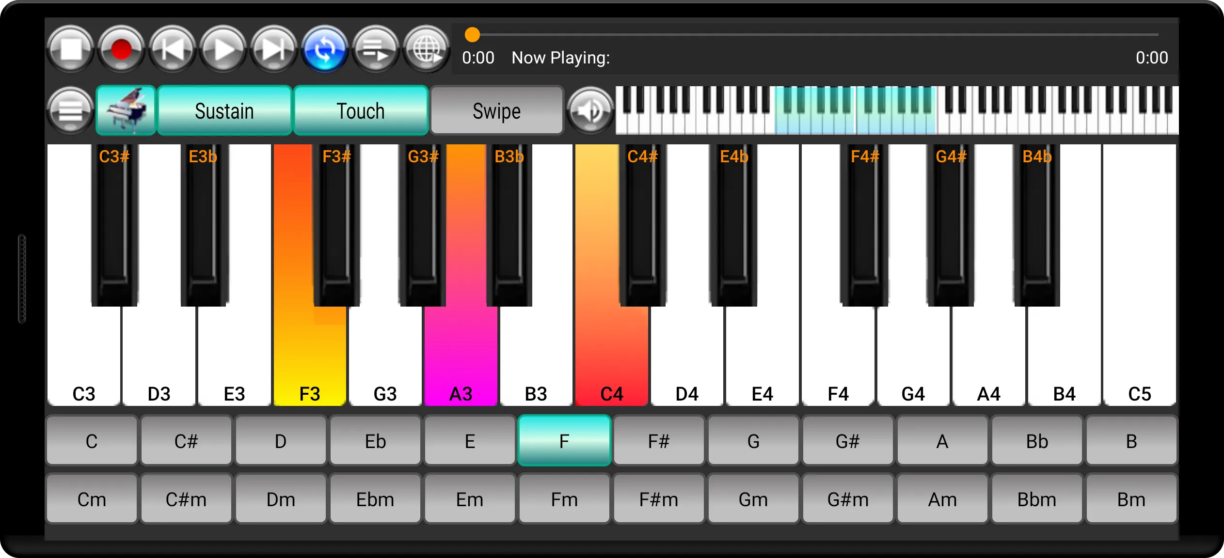 Strings and Piano Keyboard | Indus Appstore | Screenshot