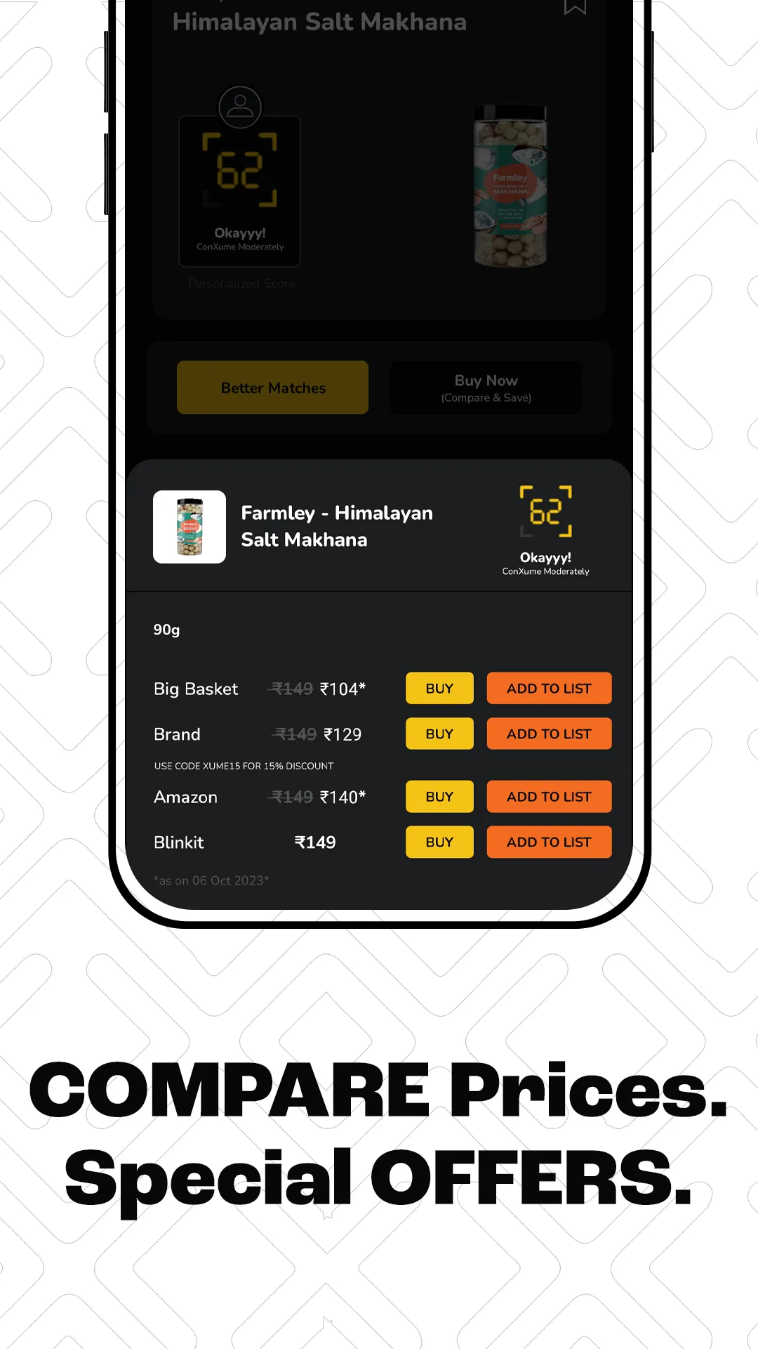 Xume: Health Food Scanner App | Indus Appstore | Screenshot