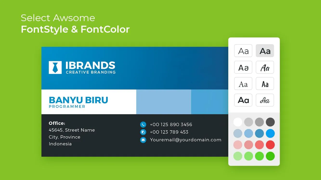 Business Card Maker | Indus Appstore | Screenshot